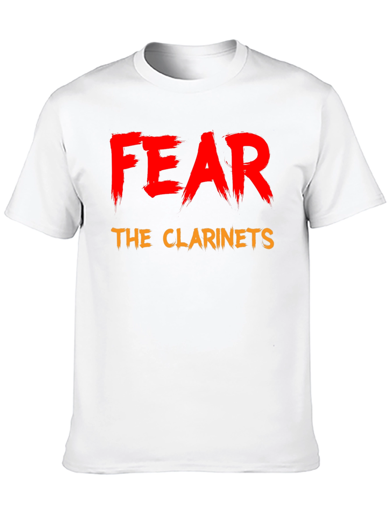 Black Fear the Clarinets T-Shirt - Funny Band Tee view 10