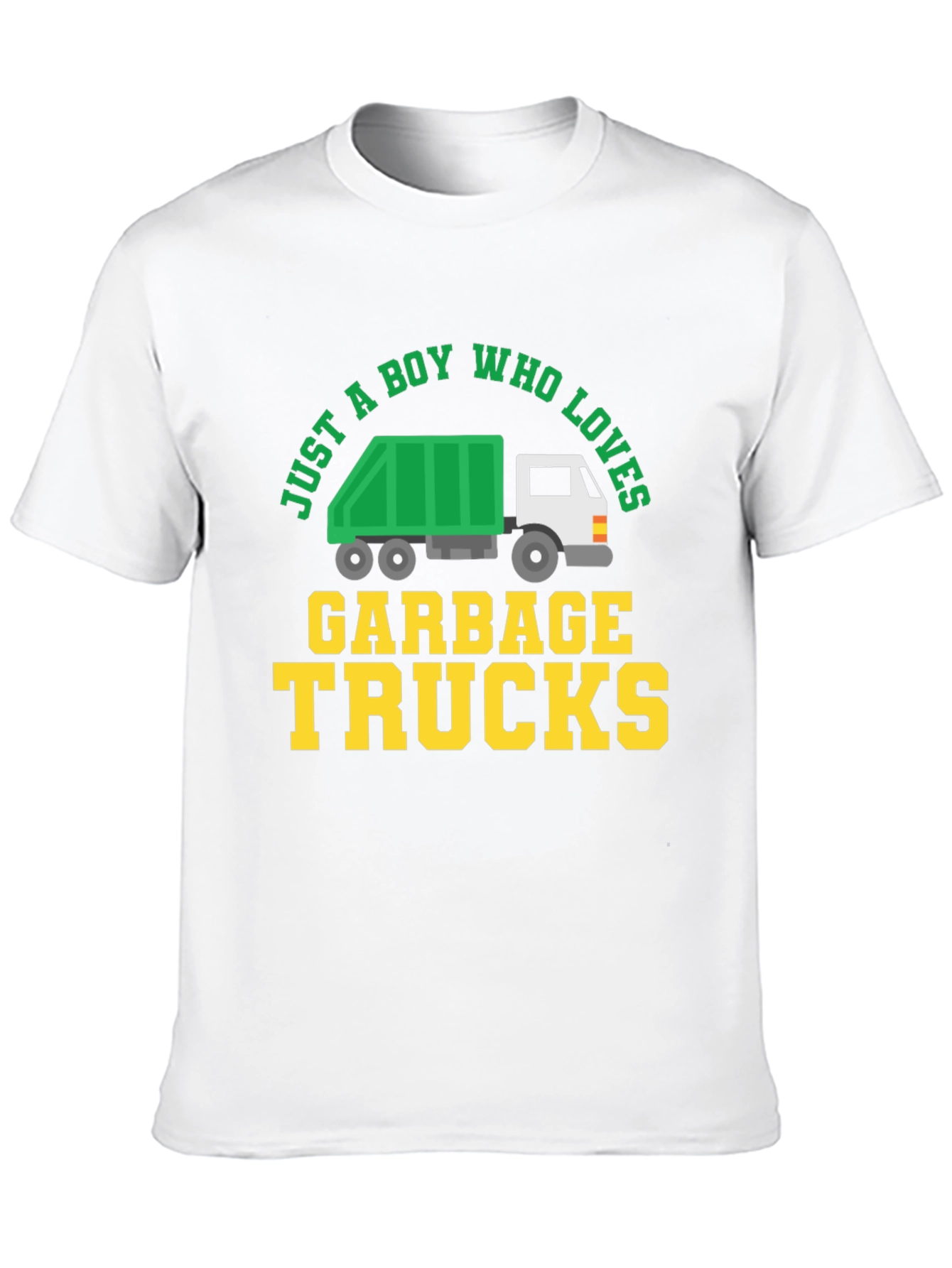 Boy Who Loves Garbage Trucks Graphic Tee - 10