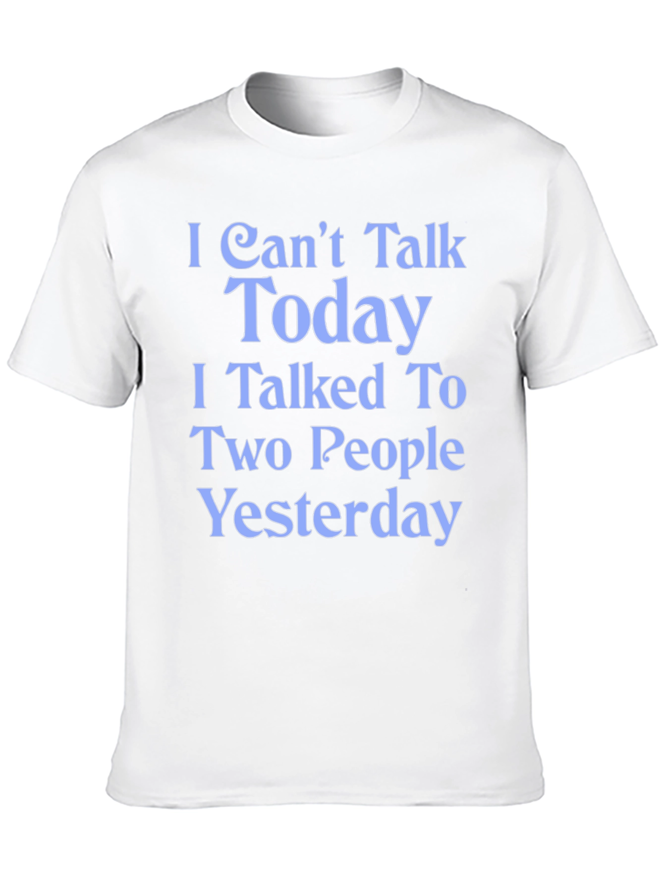 Black Funny 'I Can't Talk Today' Graphic Tee view 10