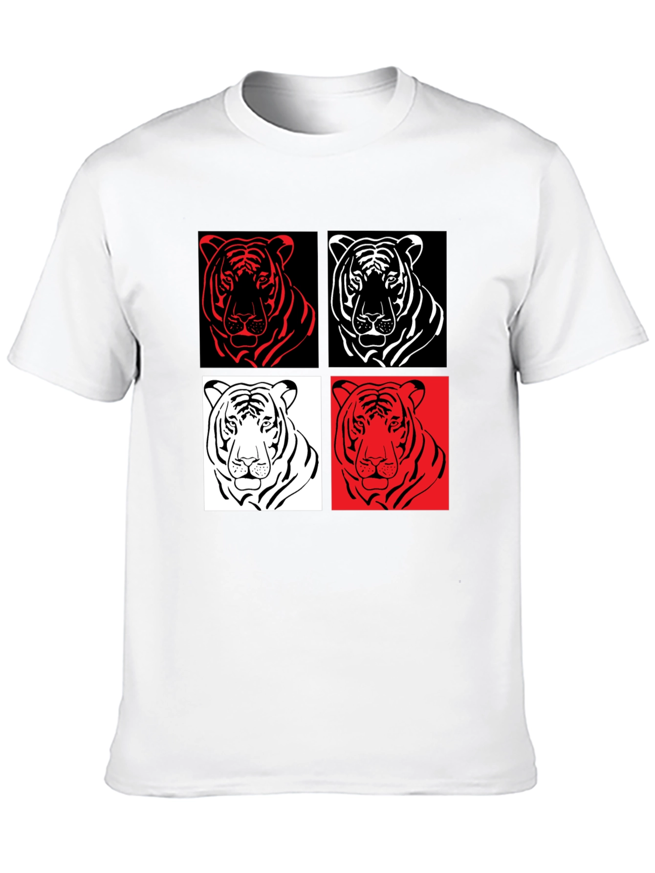 Black Tiger Pop Art Graphic Tee - Unisex Style view 10