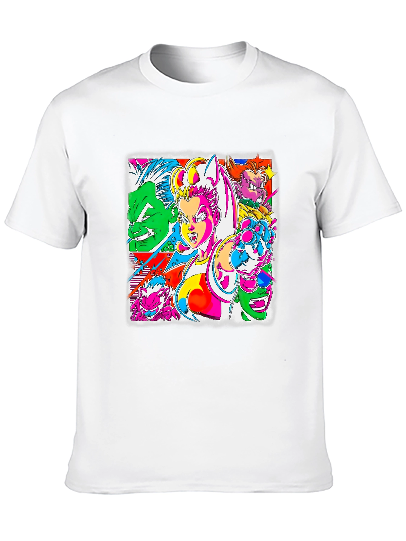 Retro Anime Graphic Tee - Bold & Vibrant Style - 10