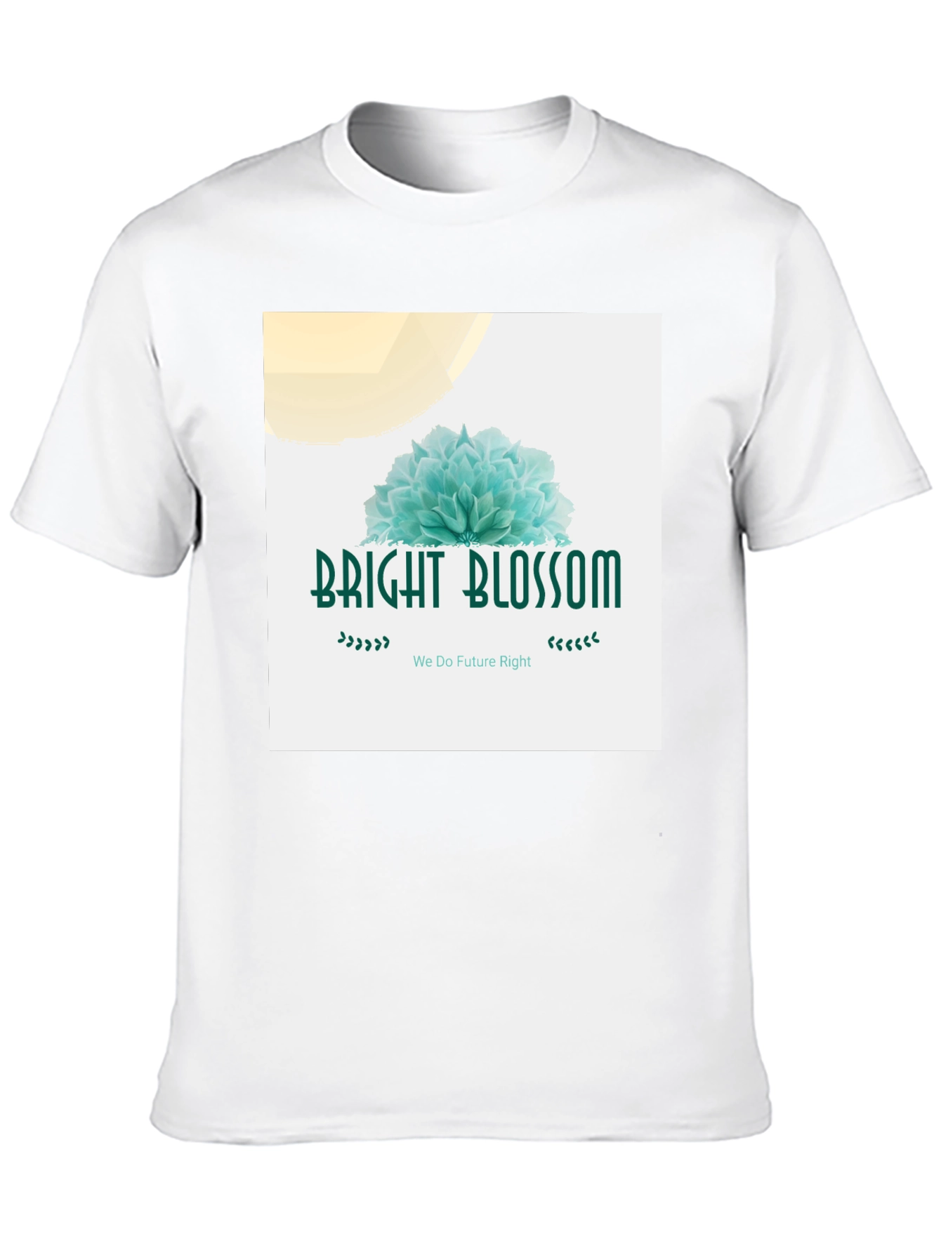 Black Bright Blossom Graphic Tee - Soft Cotton Blend view 10