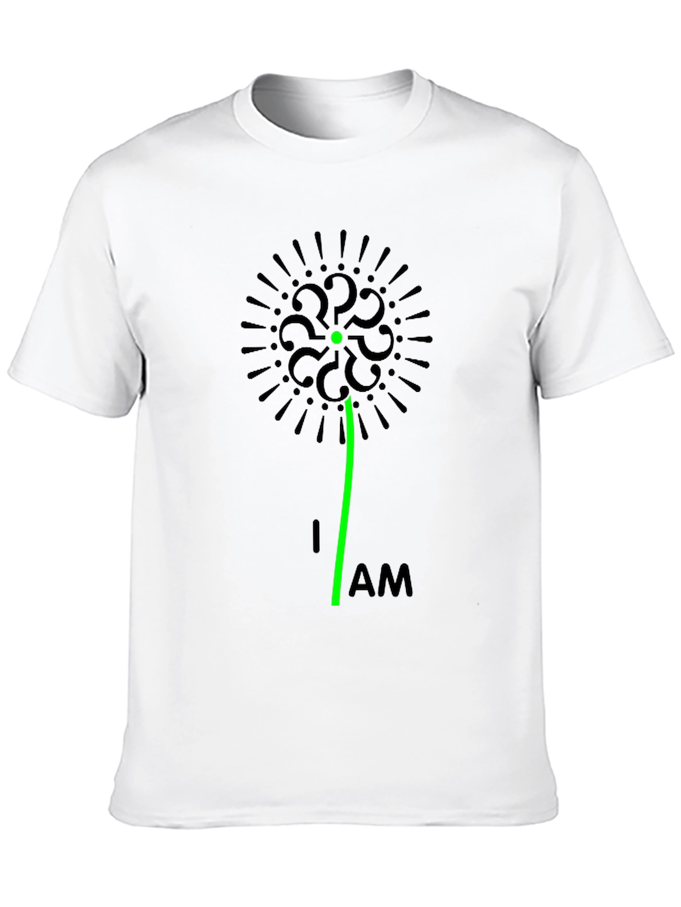 Black Question Everything Black T-Shirt - Unique Graphic Tee view 10