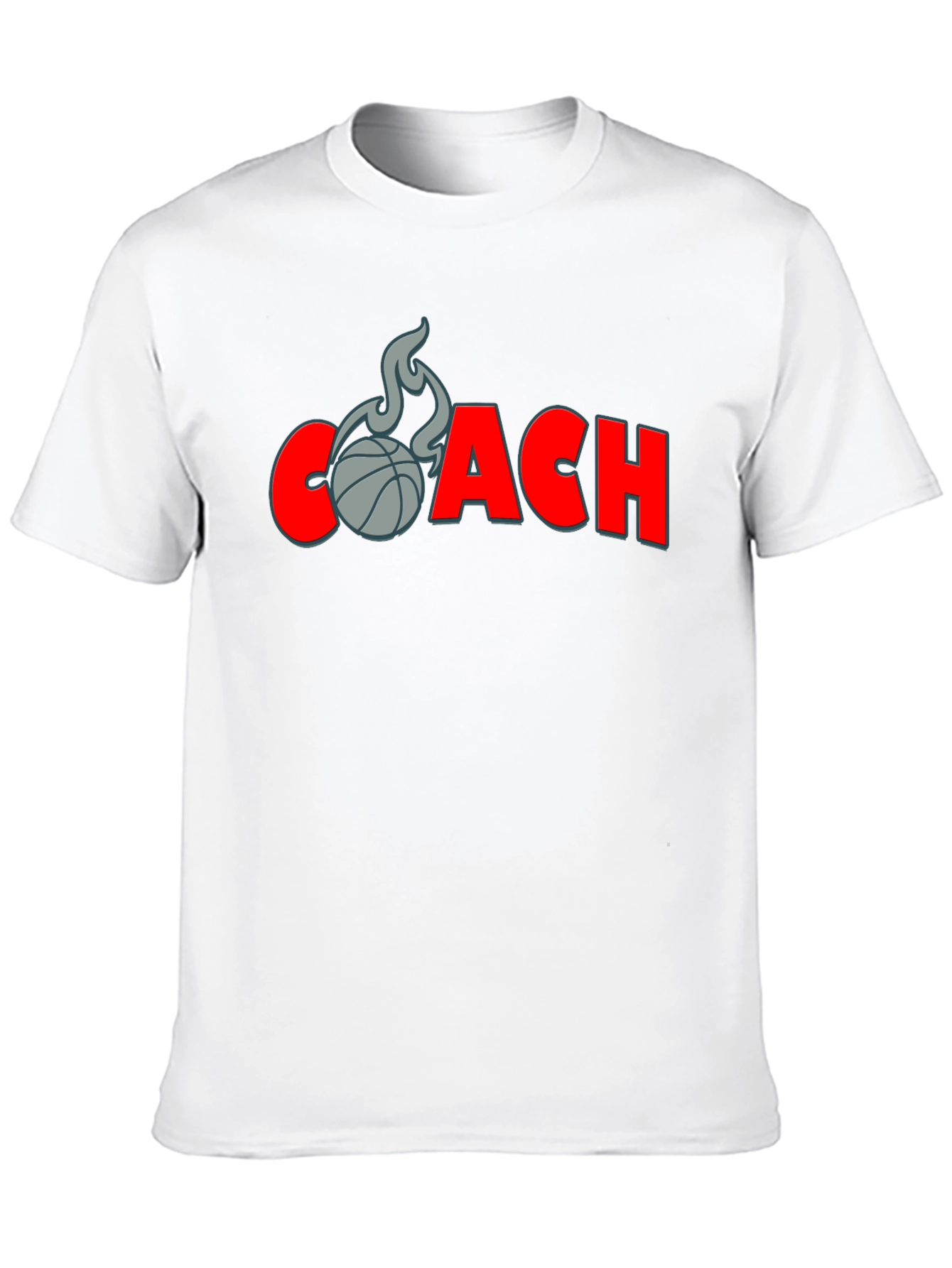 Black Basketball Coach T-Shirt - Graphic Tee view 10