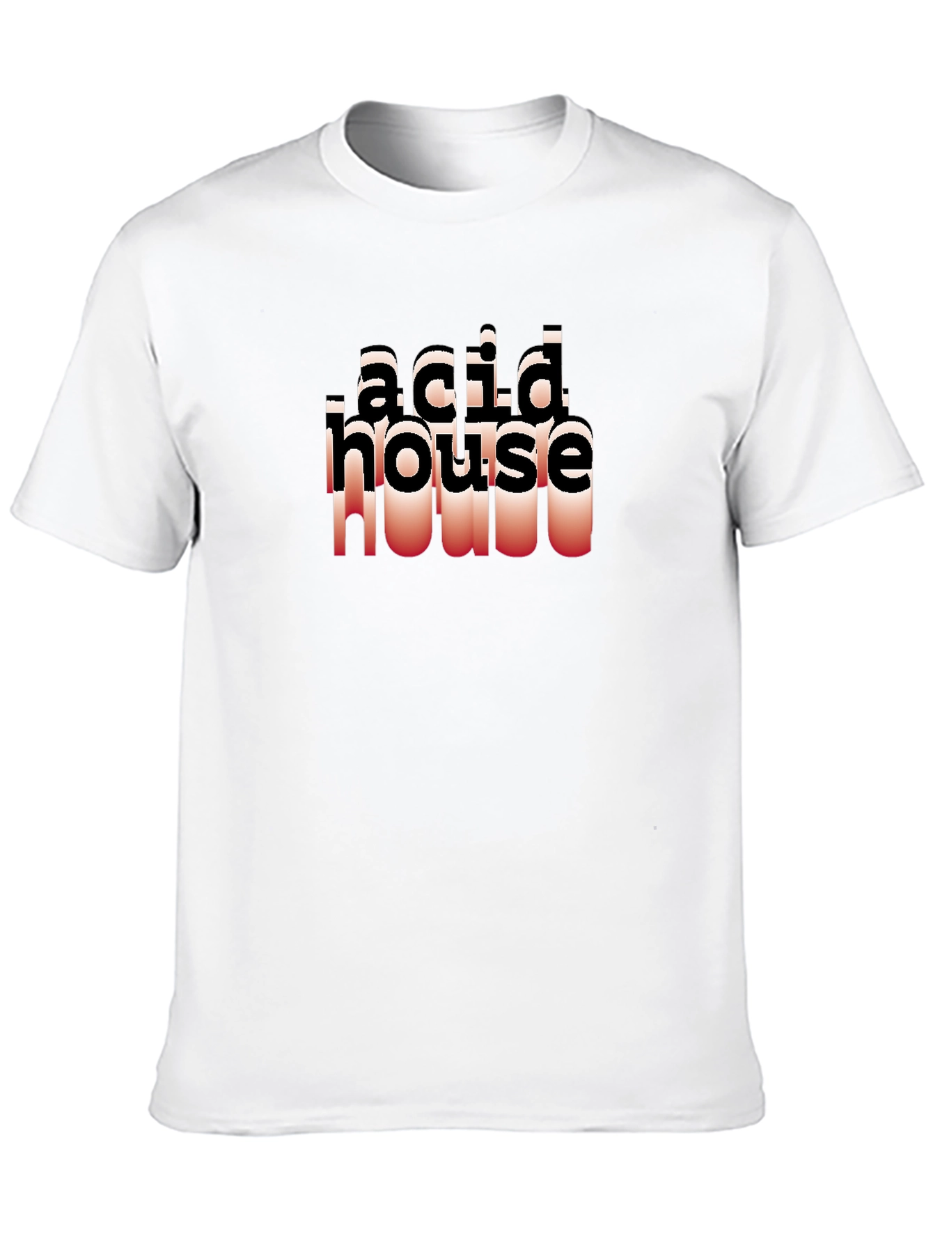 Black Acid House Black T-Shirt - Retro Rave Style view 10
