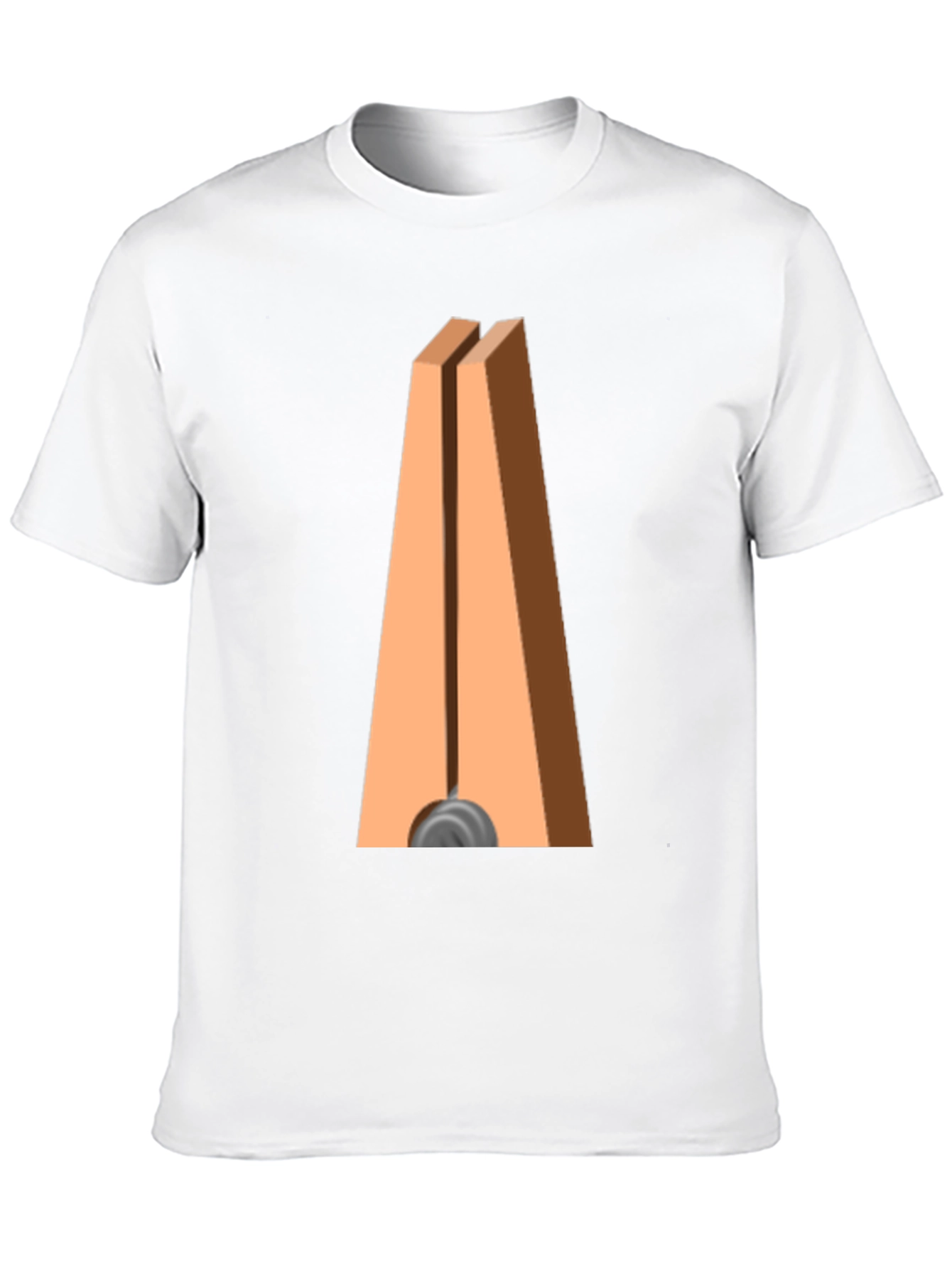 Black Novelty Clothespin Graphic Tee - Quirky Casual Wear view 10