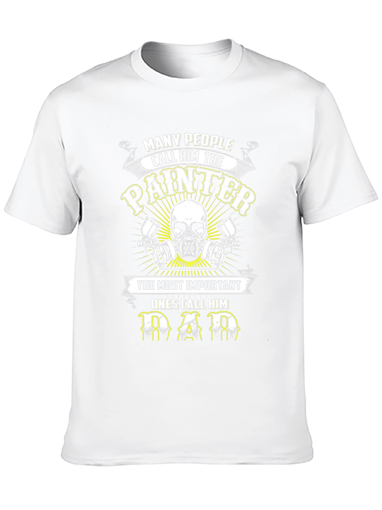 Black Painter Dad T-Shirt - Many Call Him Painter view 10