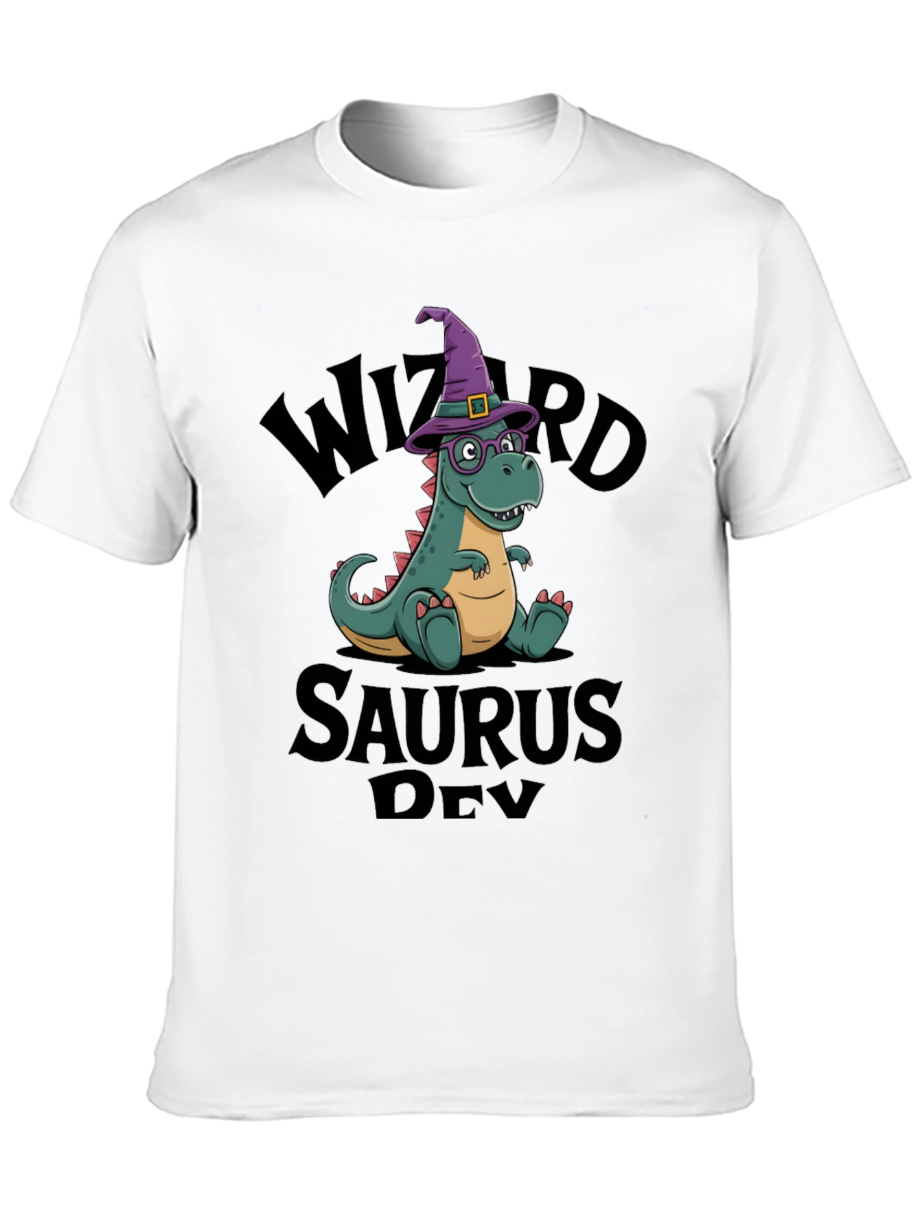 Black Wizard Saurus Dev T-Shirt view 10