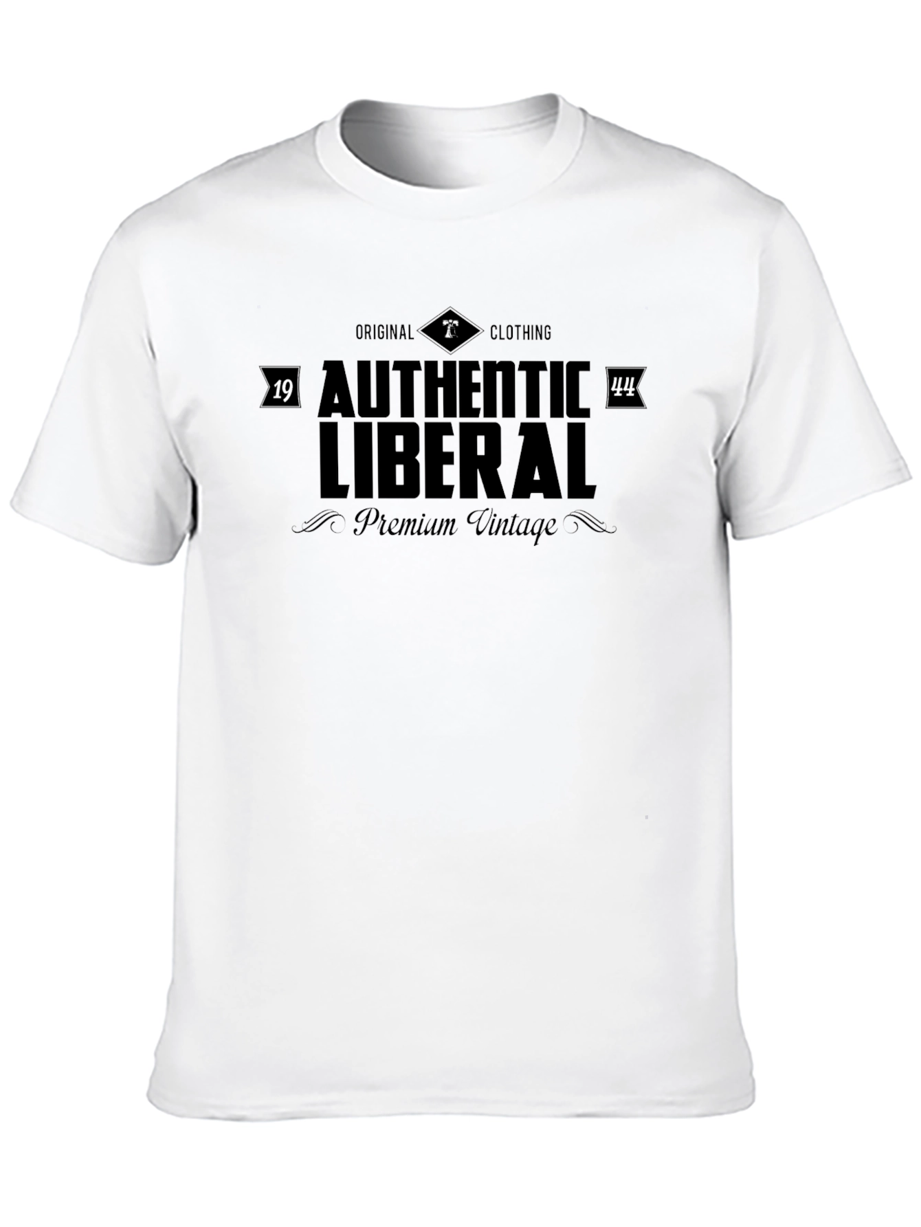 Black Authentic Liberal T-Shirt - Premium Vintage Style view 10
