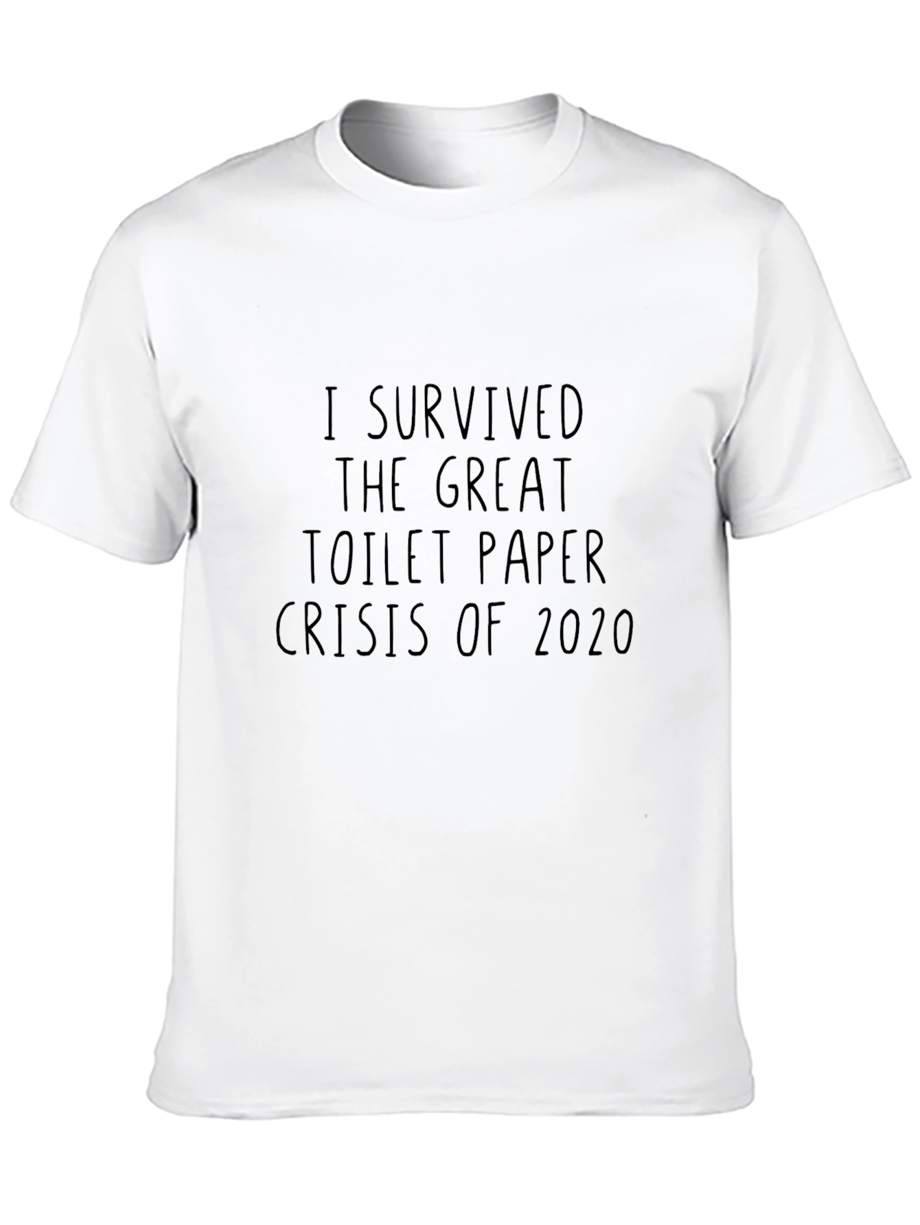 Black I Survived The Great Toilet Paper Crisis 2020 Black T-Shirt view 10