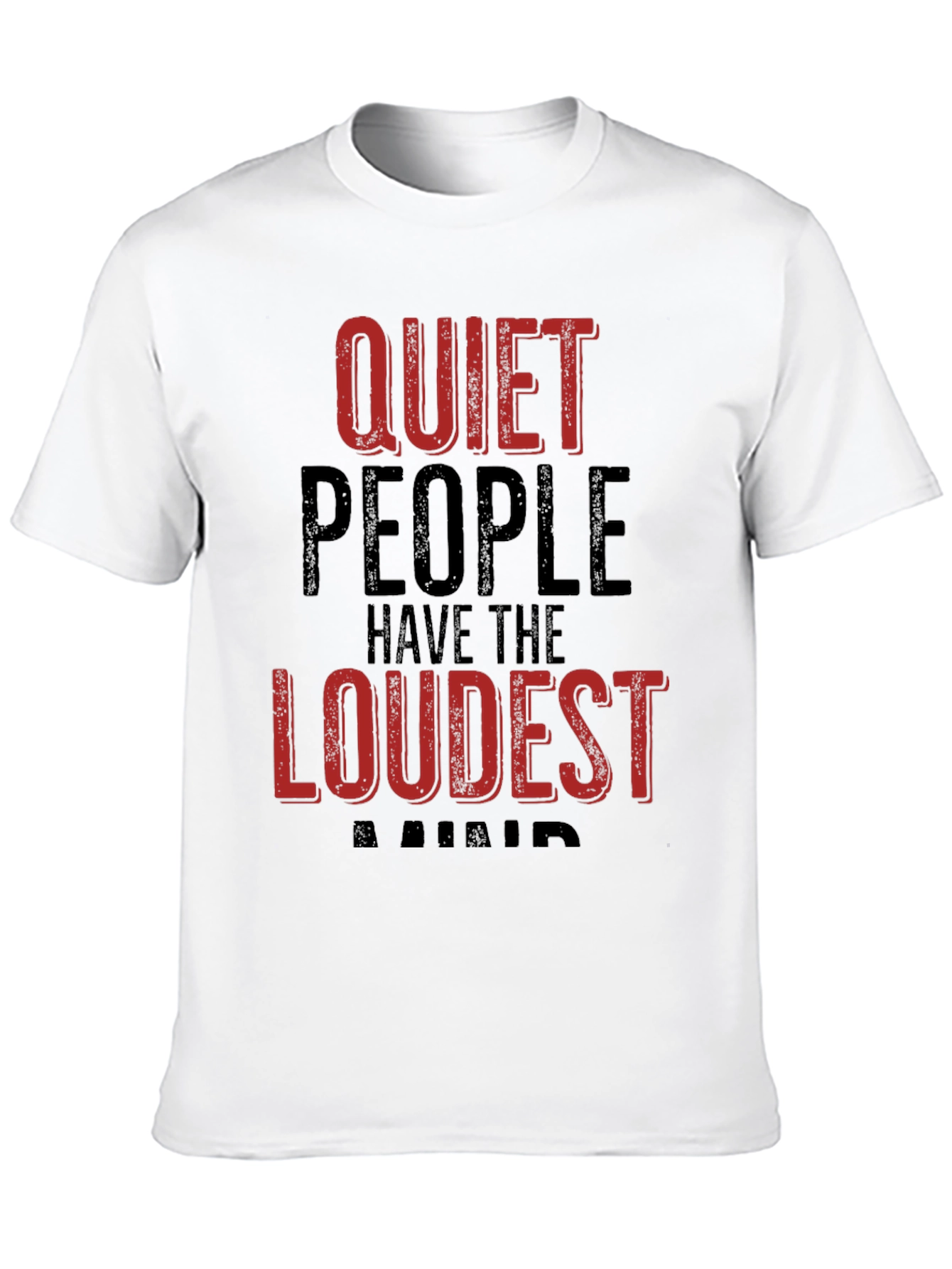 Black Quiet People Loudest Minds Graphic Tee - Black view 10
