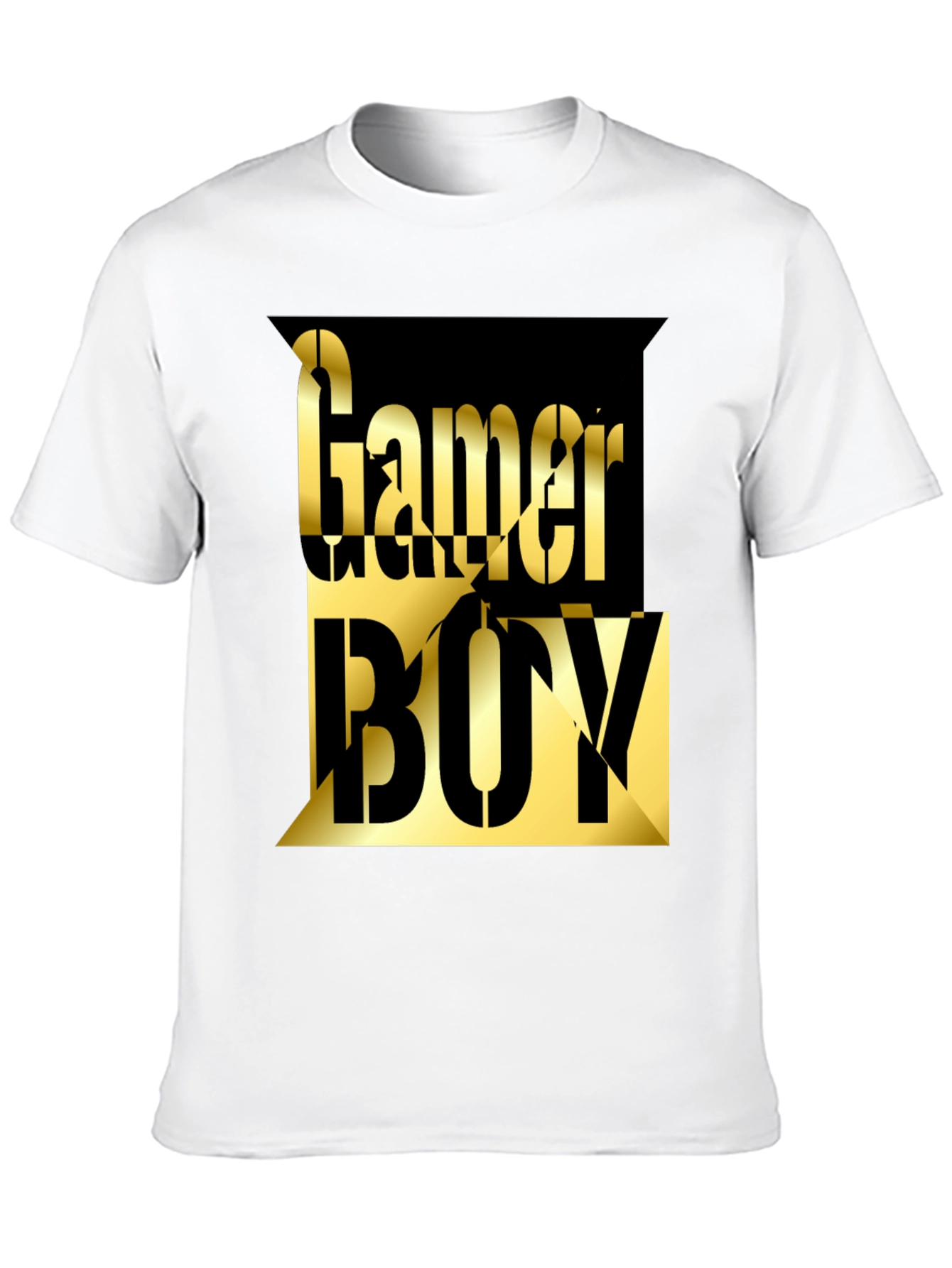 Black Gamer Boy Graphic Tee - Black Cotton Blend view 10