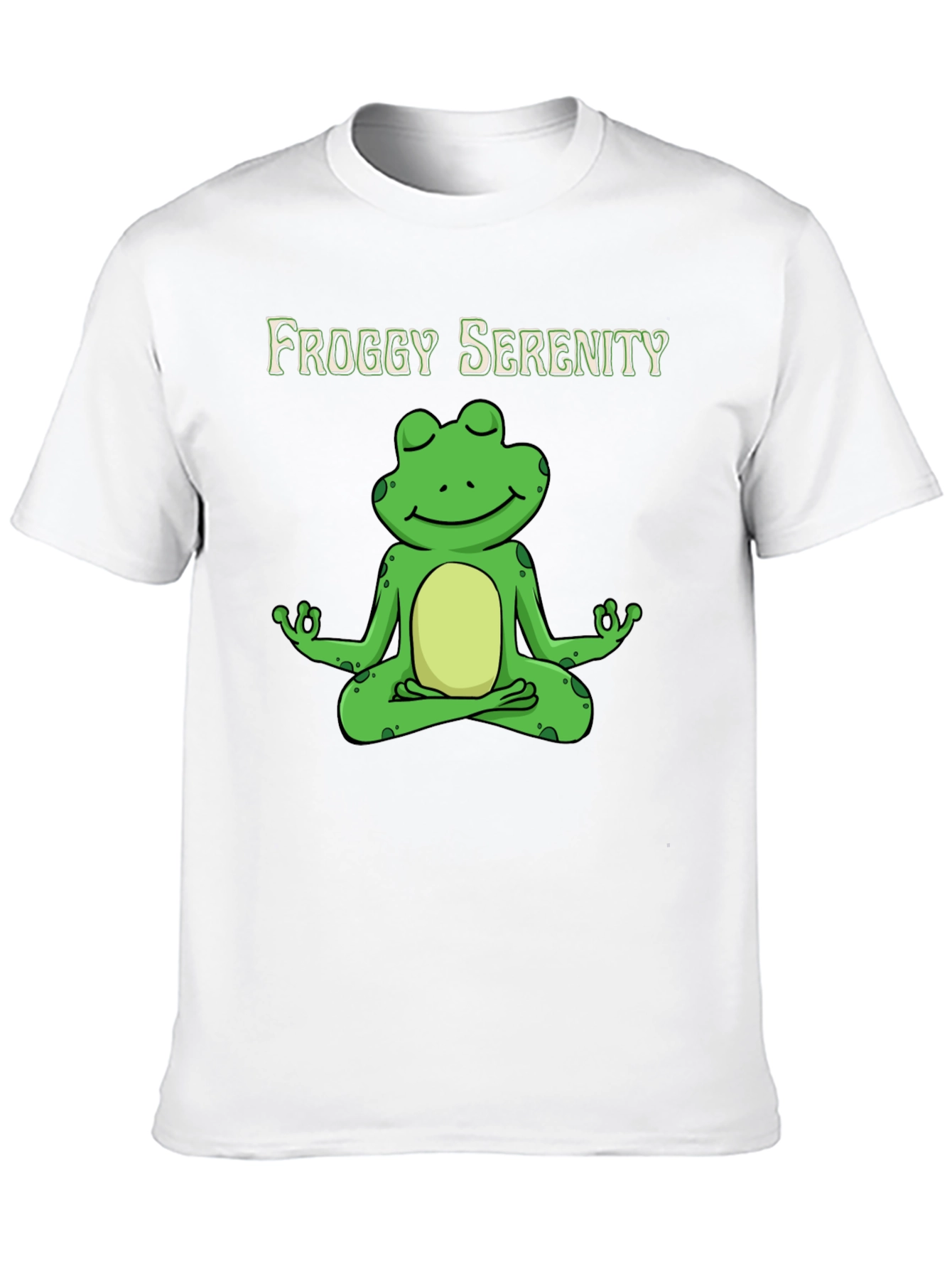 Black Froggy Serenity Meditation T-Shirt - Relax & Unwind view 10