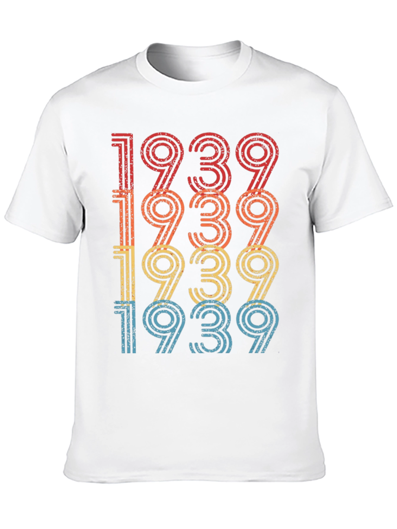 Black Vintage 1939 T-Shirt Retro Birthday Gift view 10