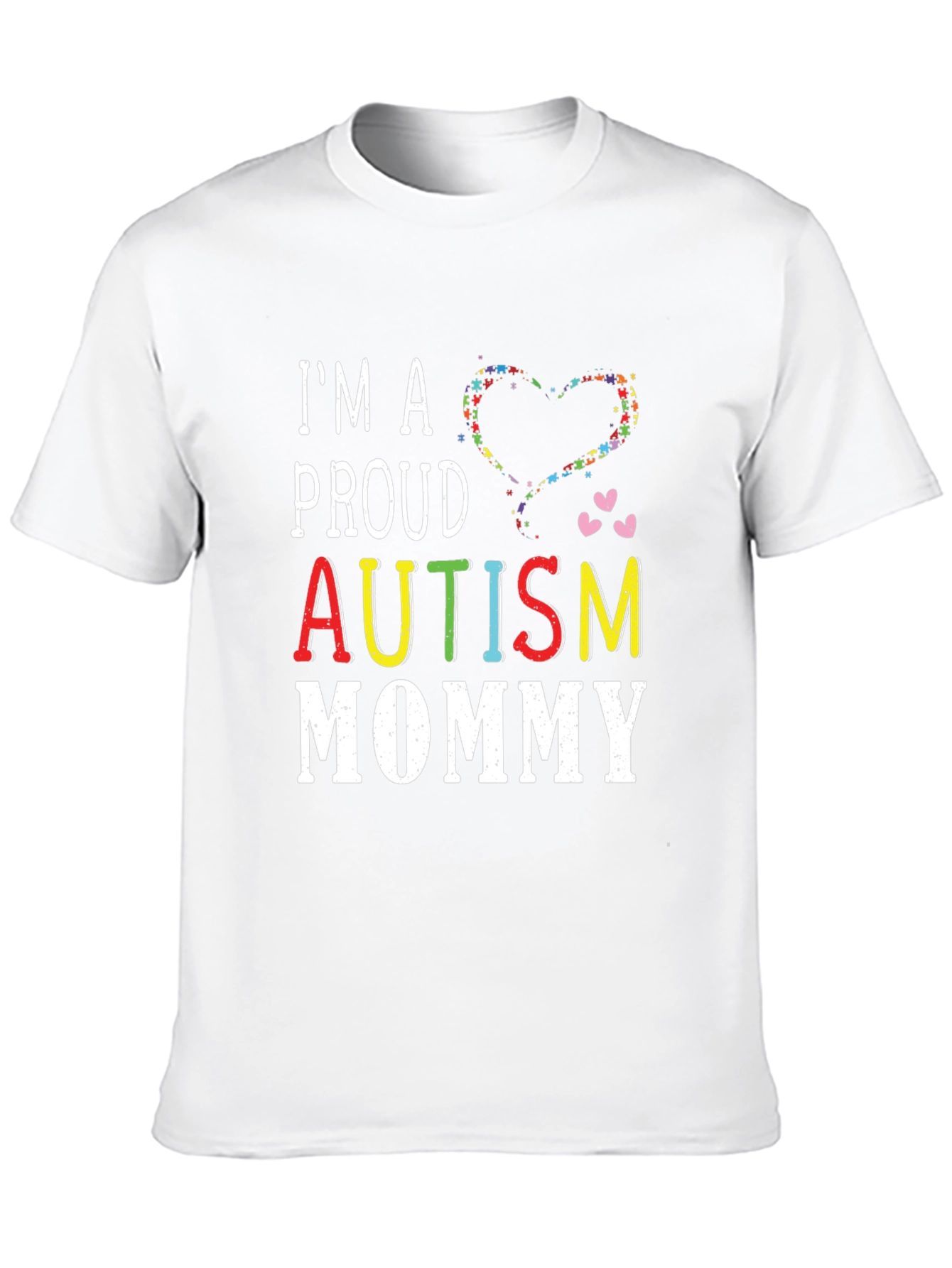 Black Proud Autism Mommy T-Shirt  view 10