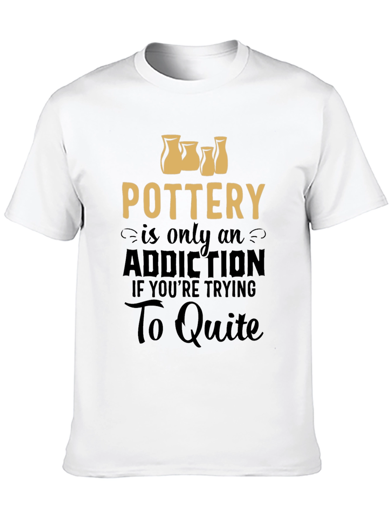 Black Pottery Addiction Graphic Tee - Unisex T-Shirt view 10