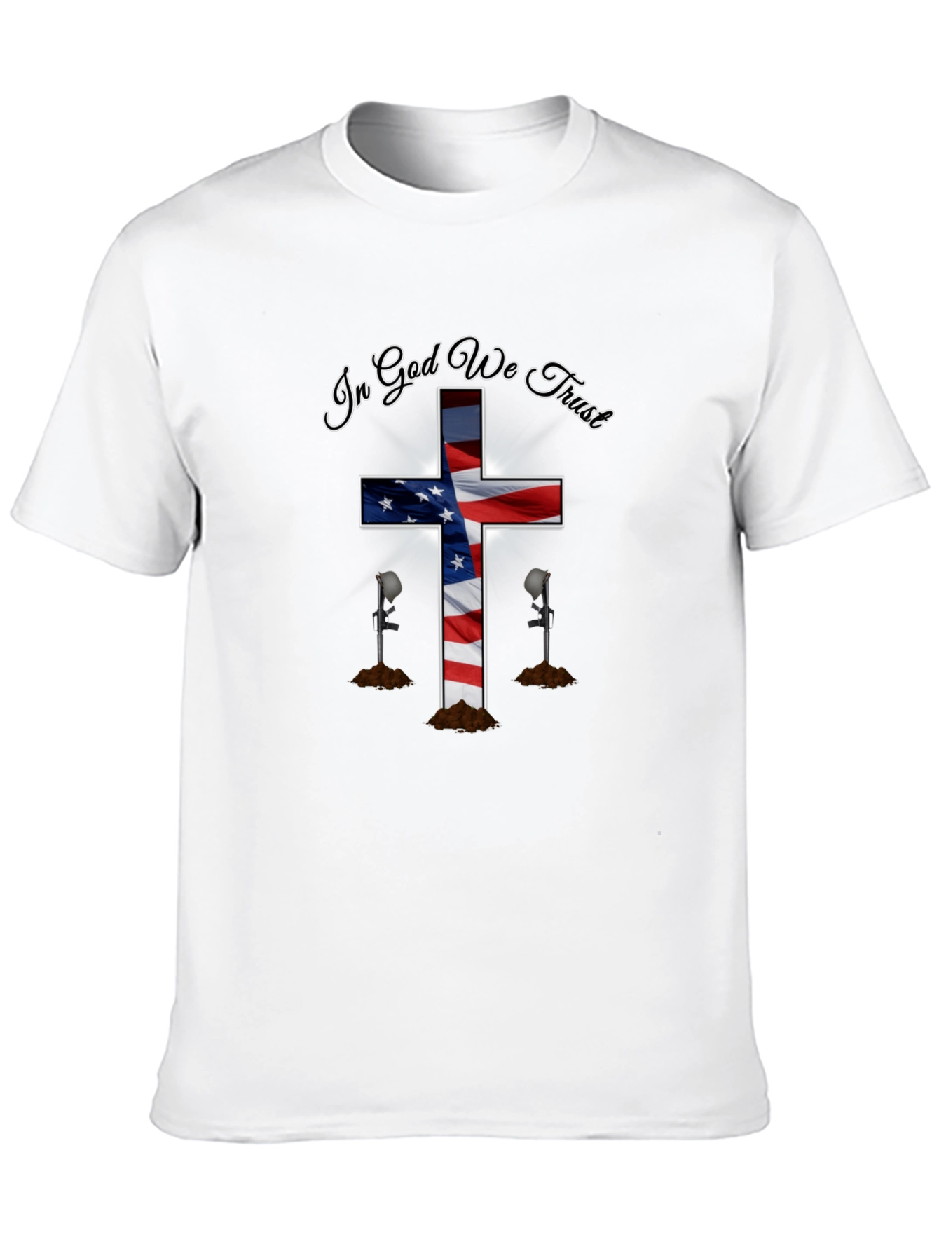 Black Patriotic Christian T-Shirt - In God We Trust view 10