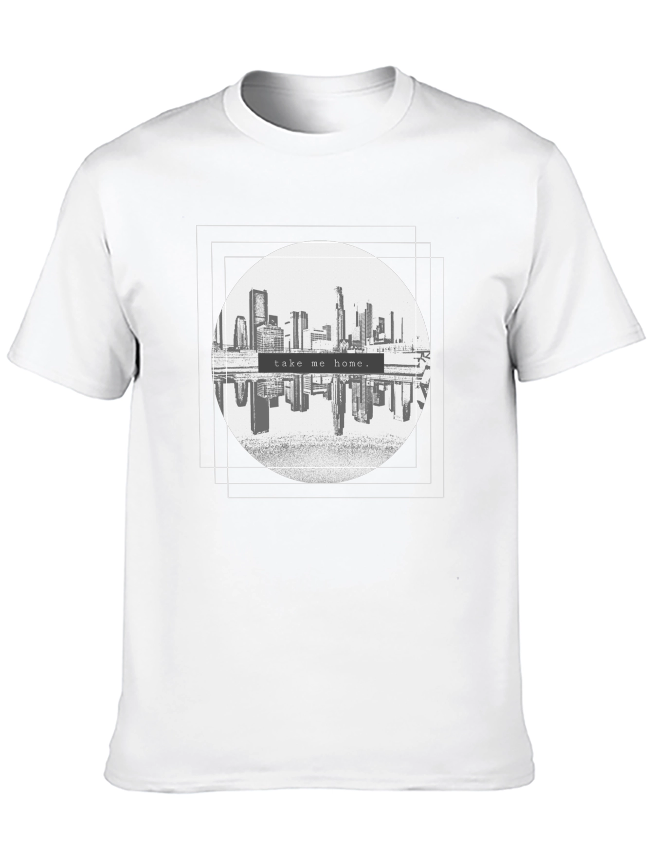 Black Cityscape Graphic Tee - Take Me Home T-Shirt view 10