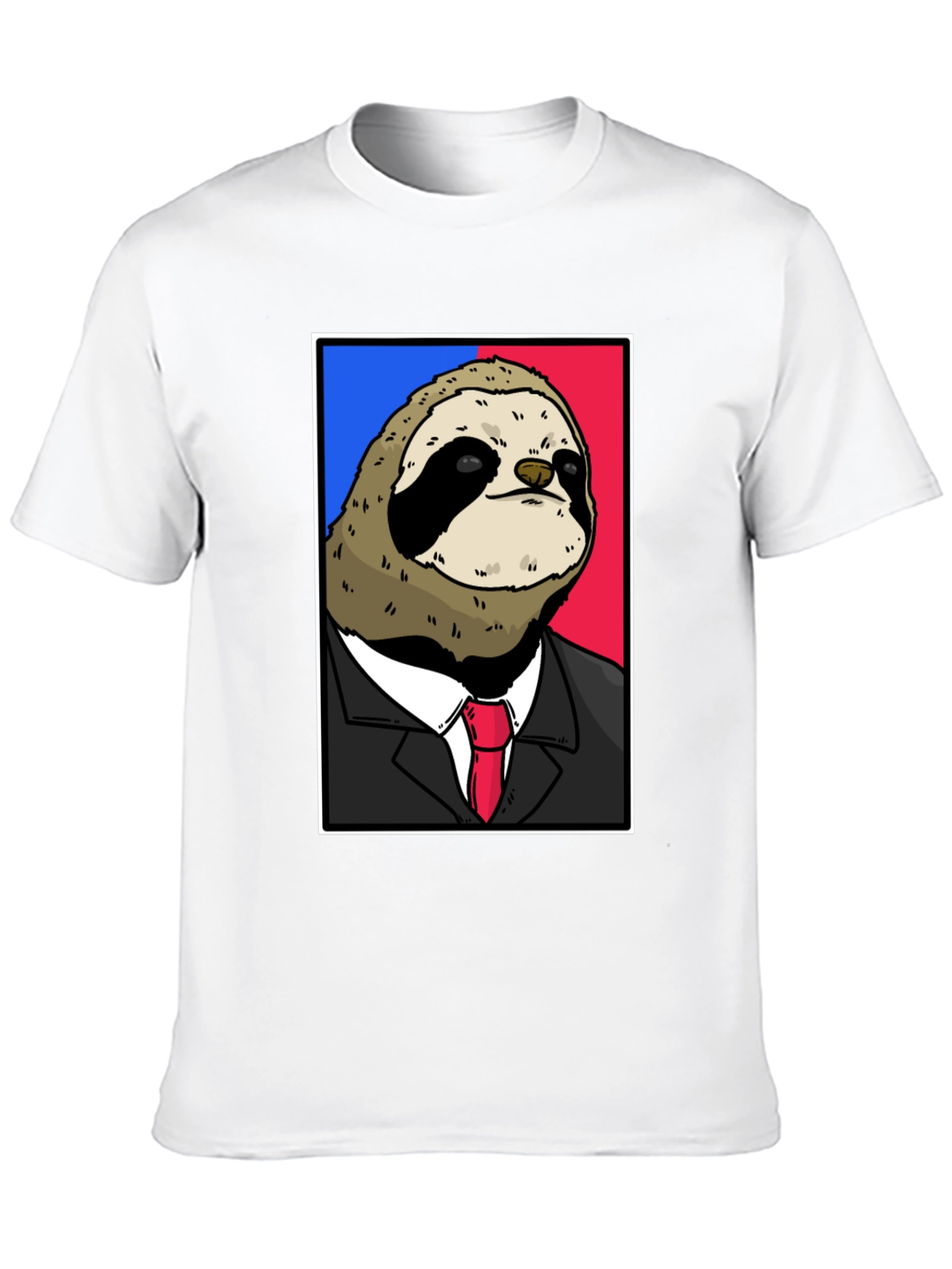 Black Sloth Boss T-Shirt - Funny Animal Tee view 10