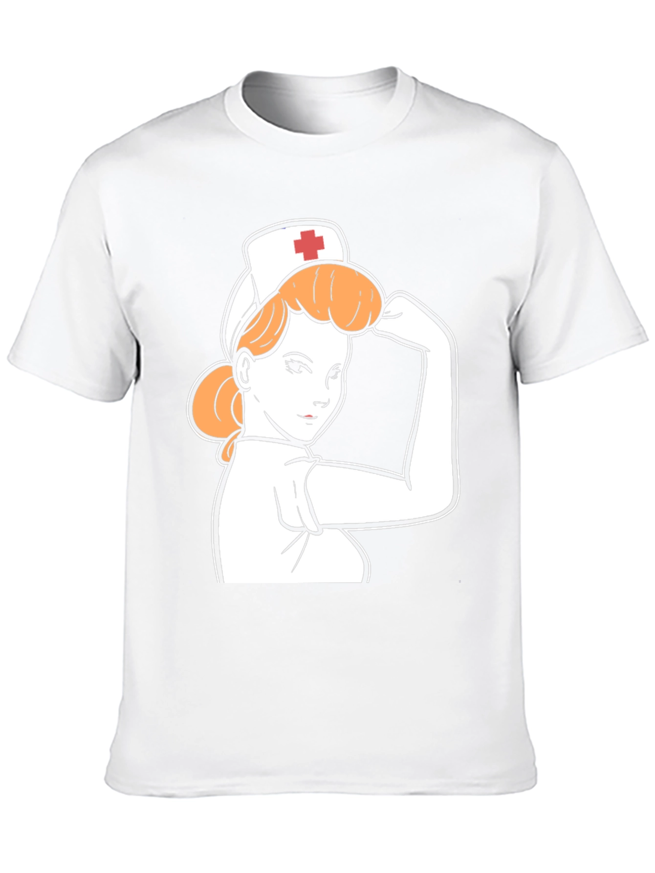 Black Retro Nurse Power T-Shirt - Black view 10