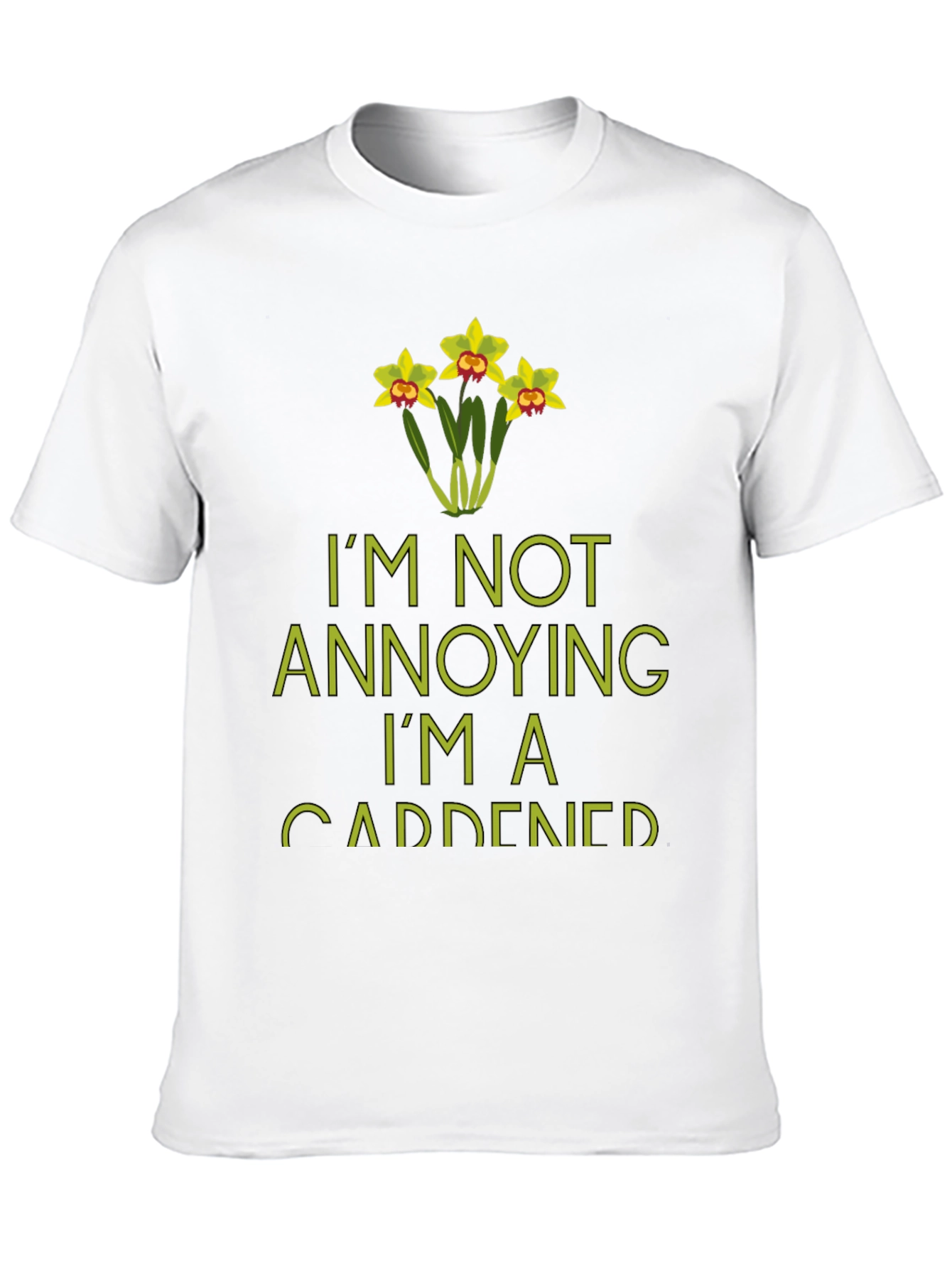 Black I'm Not Annoying I'm A Gardener T-Shirt view 10