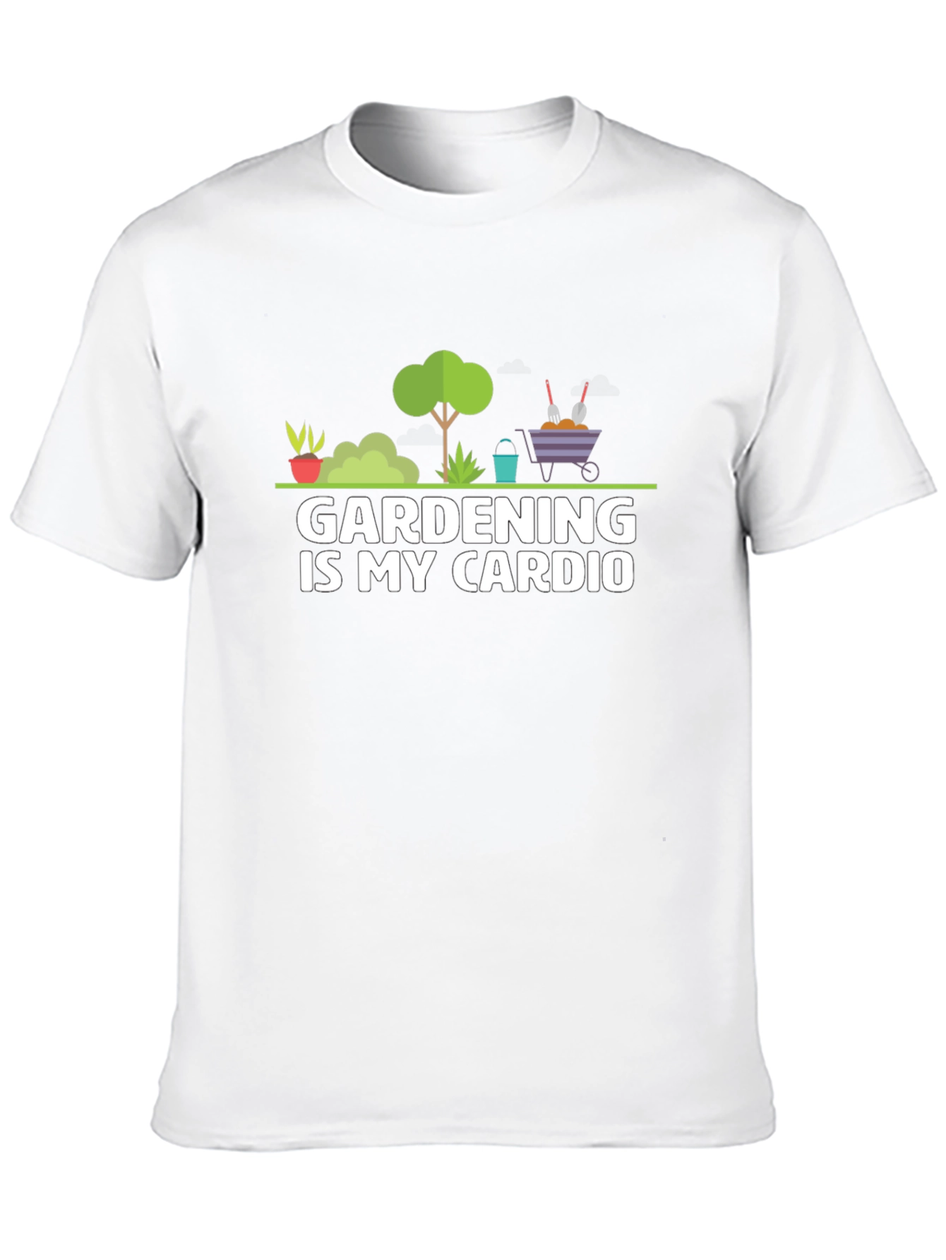 Black Gardening is My Cardio T-Shirt view 10