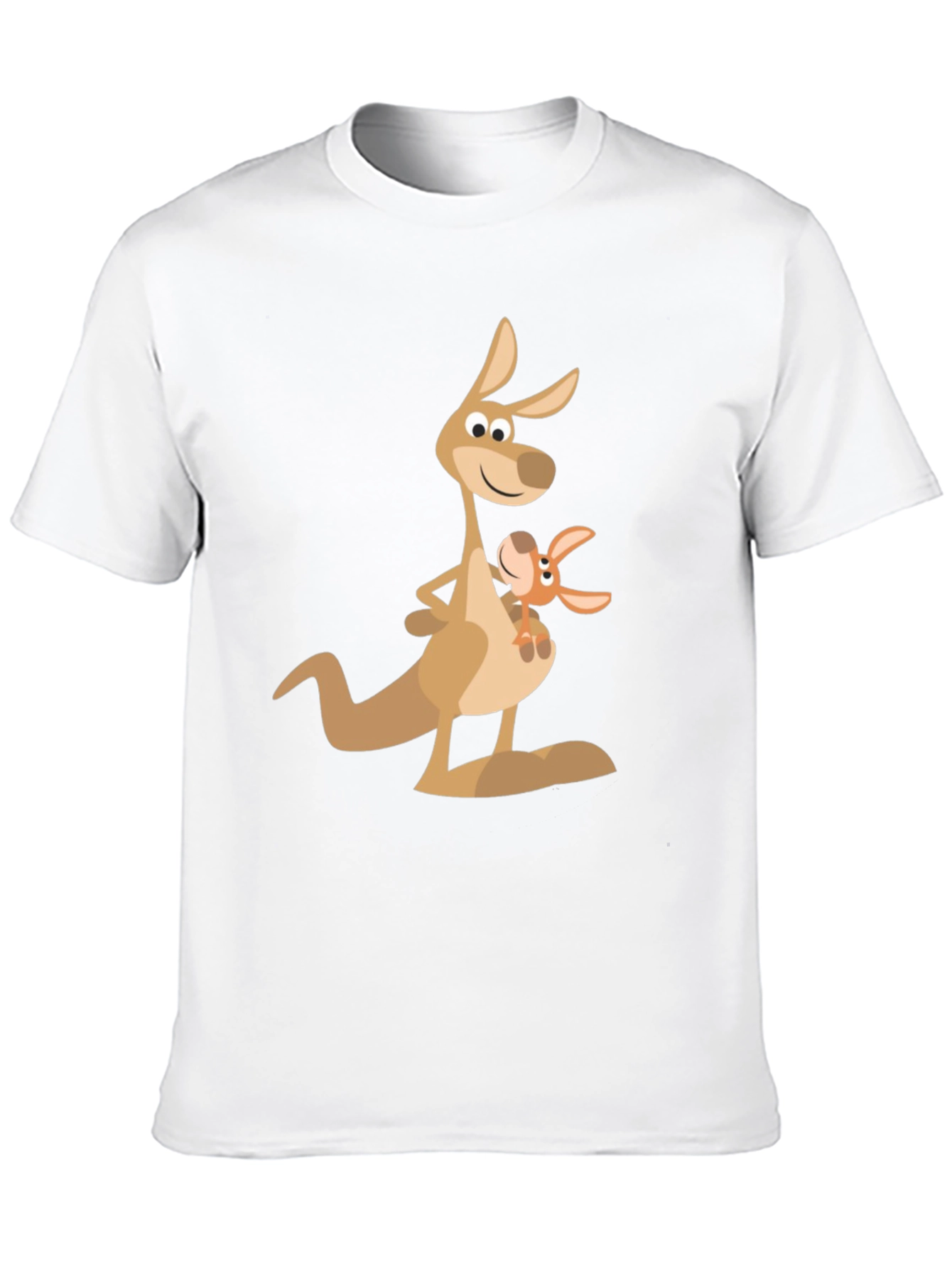 Black Kangaroo Graphic Tee - Casual Black T-Shirt view 10