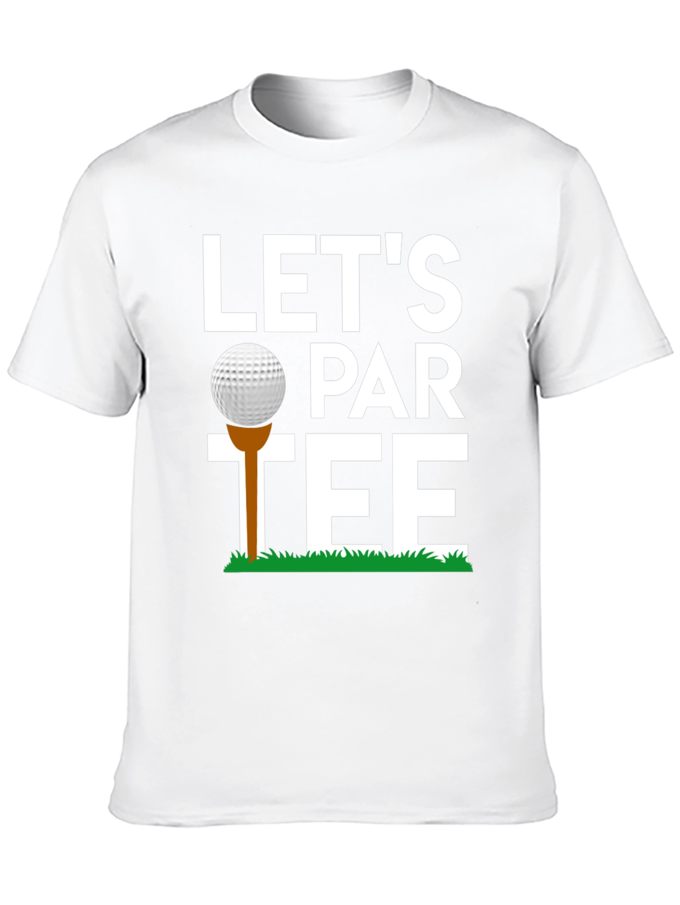 Black Let's Par-Tee Golf T-Shirt Funny Golfing Tee view 10