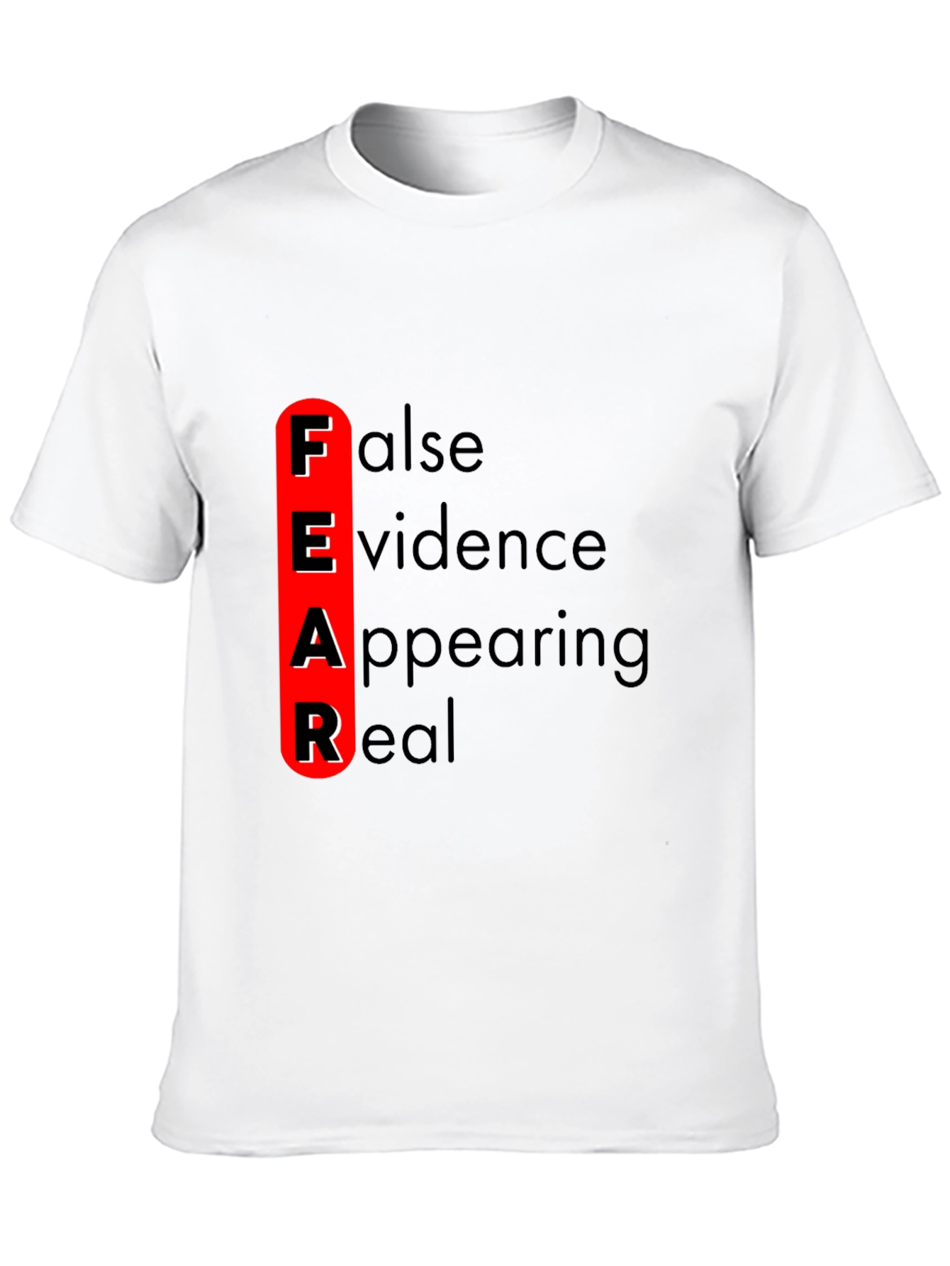 Black FEAR Definition Graphic Tee - Black view 10