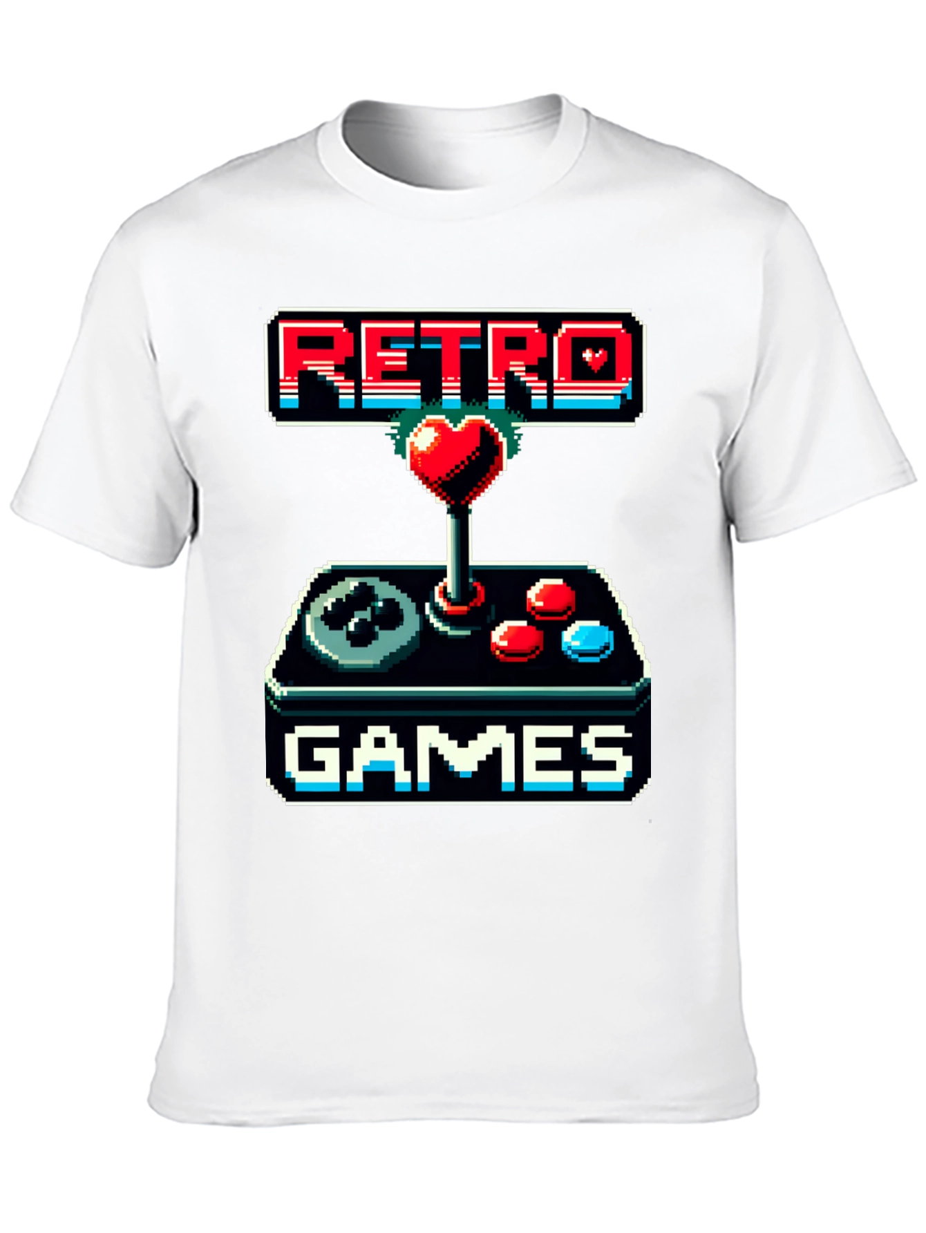 Black Retro Games Pixel Art T-Shirt view 10