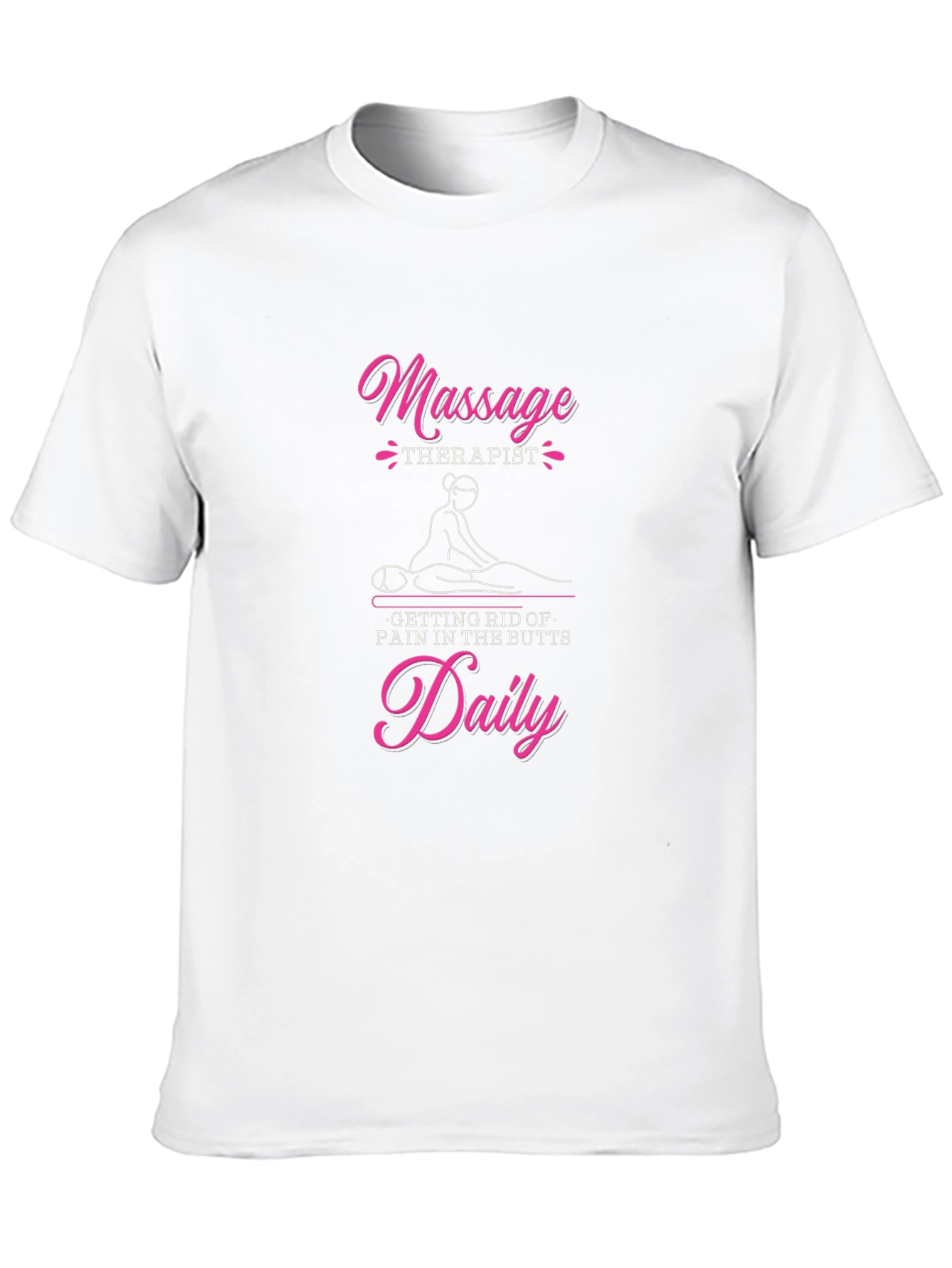 Black Massage Therapist Daily Graphic T-Shirt view 10