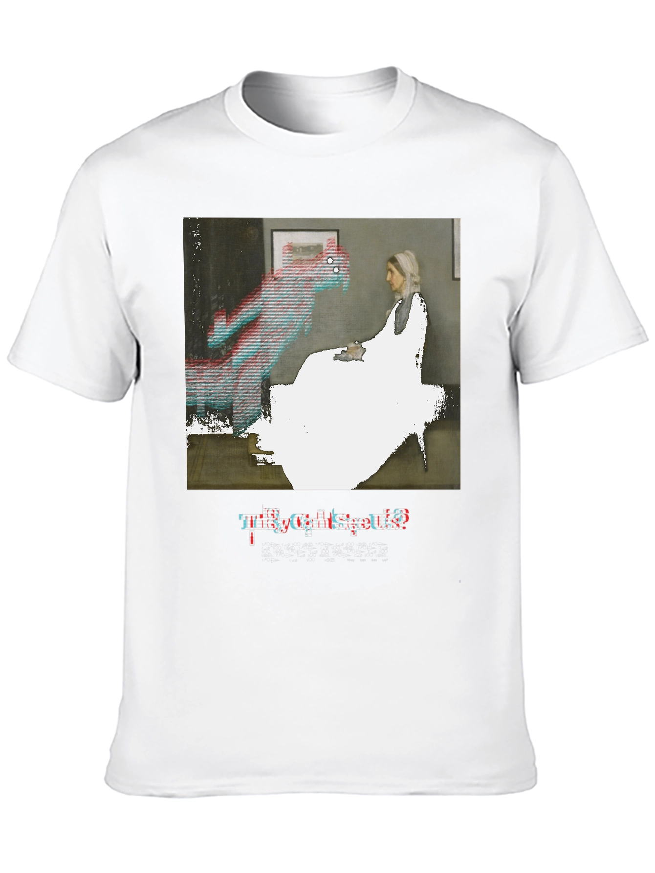 Black Artistic Graphic Tee: They Can See Us view 10