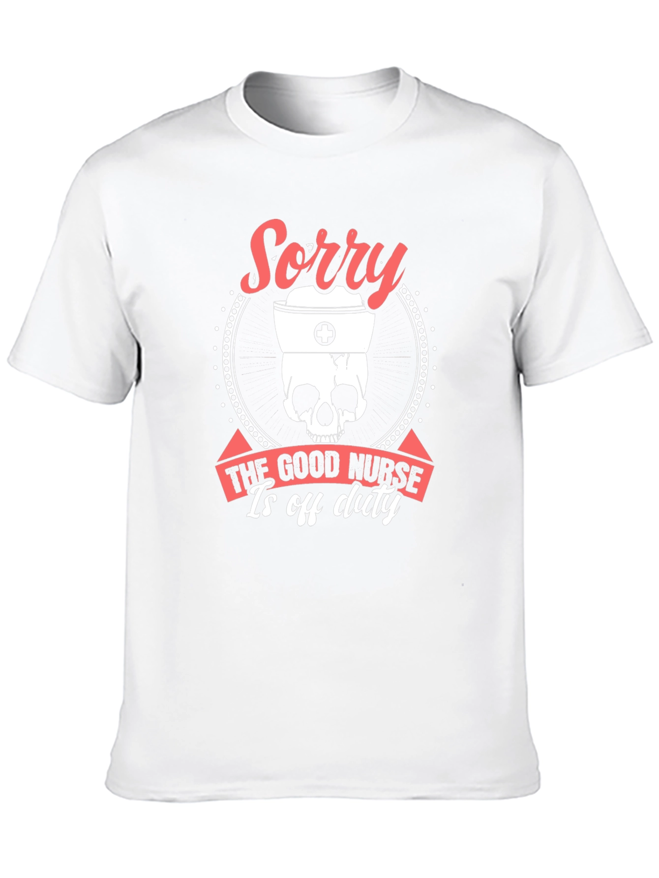 Black Sorry Good Nurse Off Duty Graphic Tee view 10