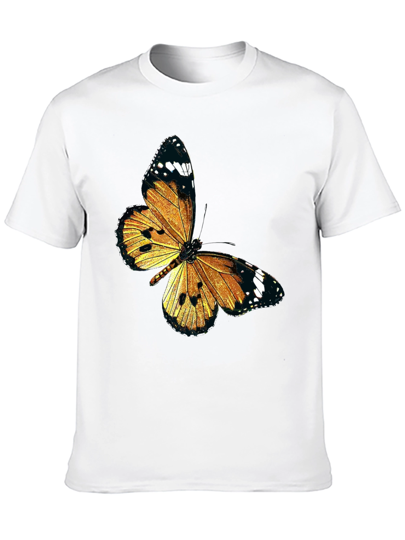 Black Butterfly Graphic Black T-Shirt view 10