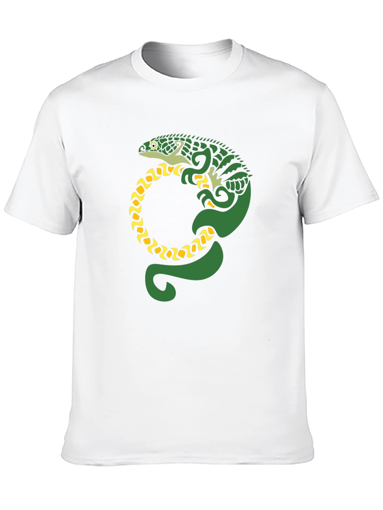 Black Lizard Graphic Tee - Black Cotton T-Shirt view 10