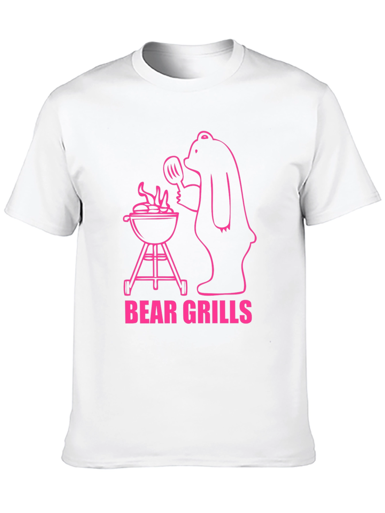Black Bear Grills Graphic T-Shirt - Funny BBQ Bear view 10