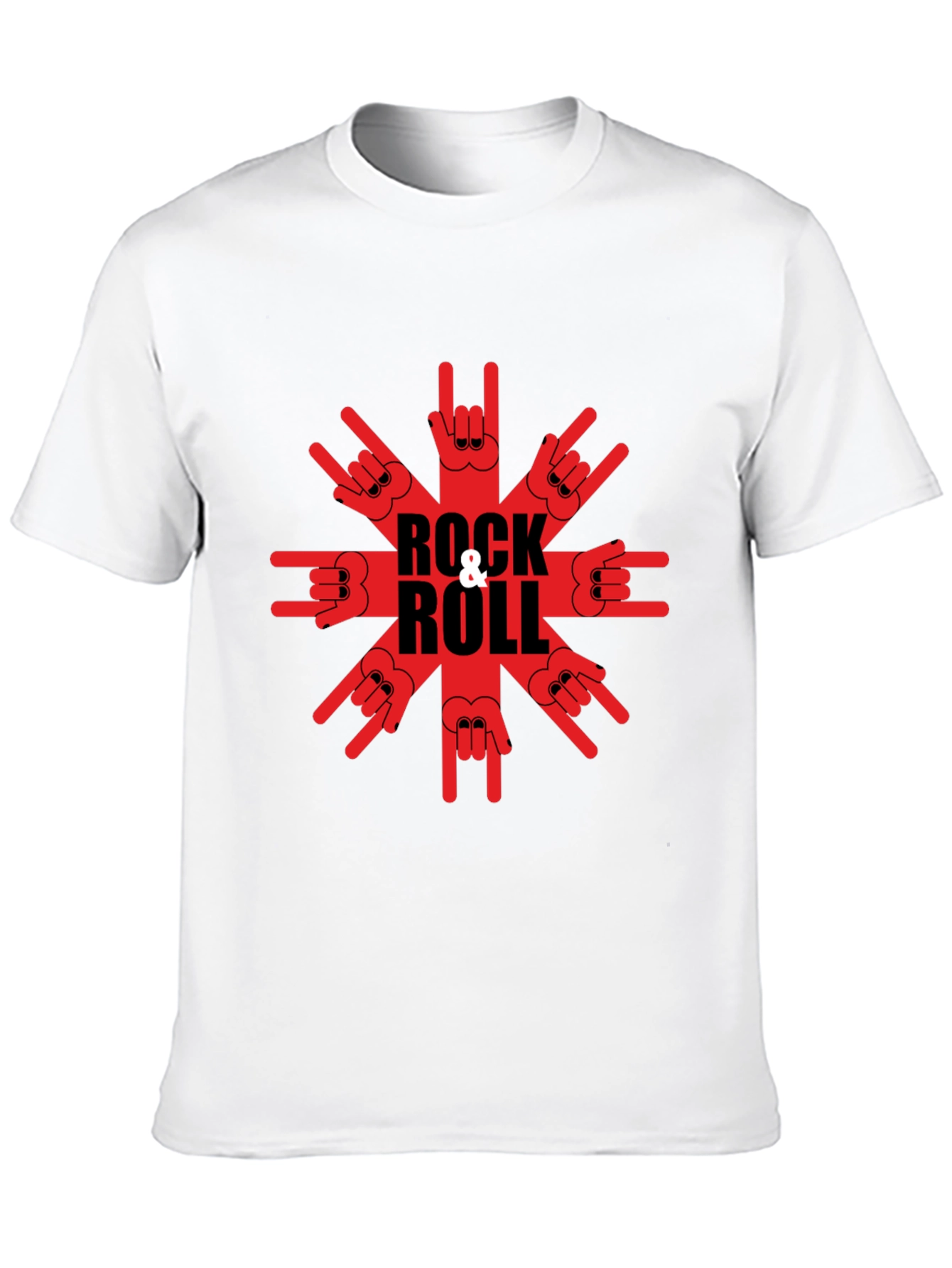 Black Rock & Roll Graphic T-Shirt - Black Tee view 10