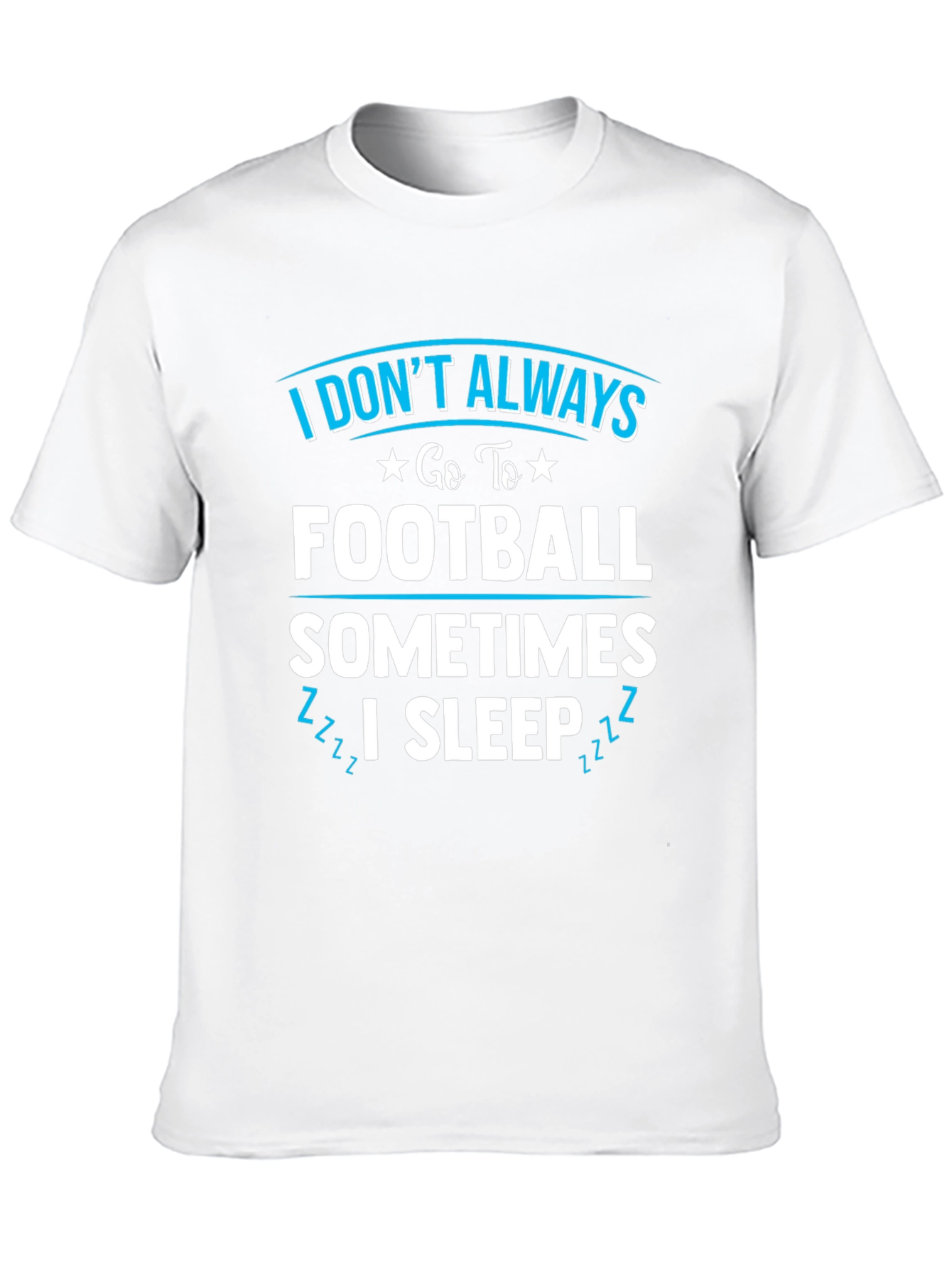 Black Funny Football Sleep T-Shirt view 10