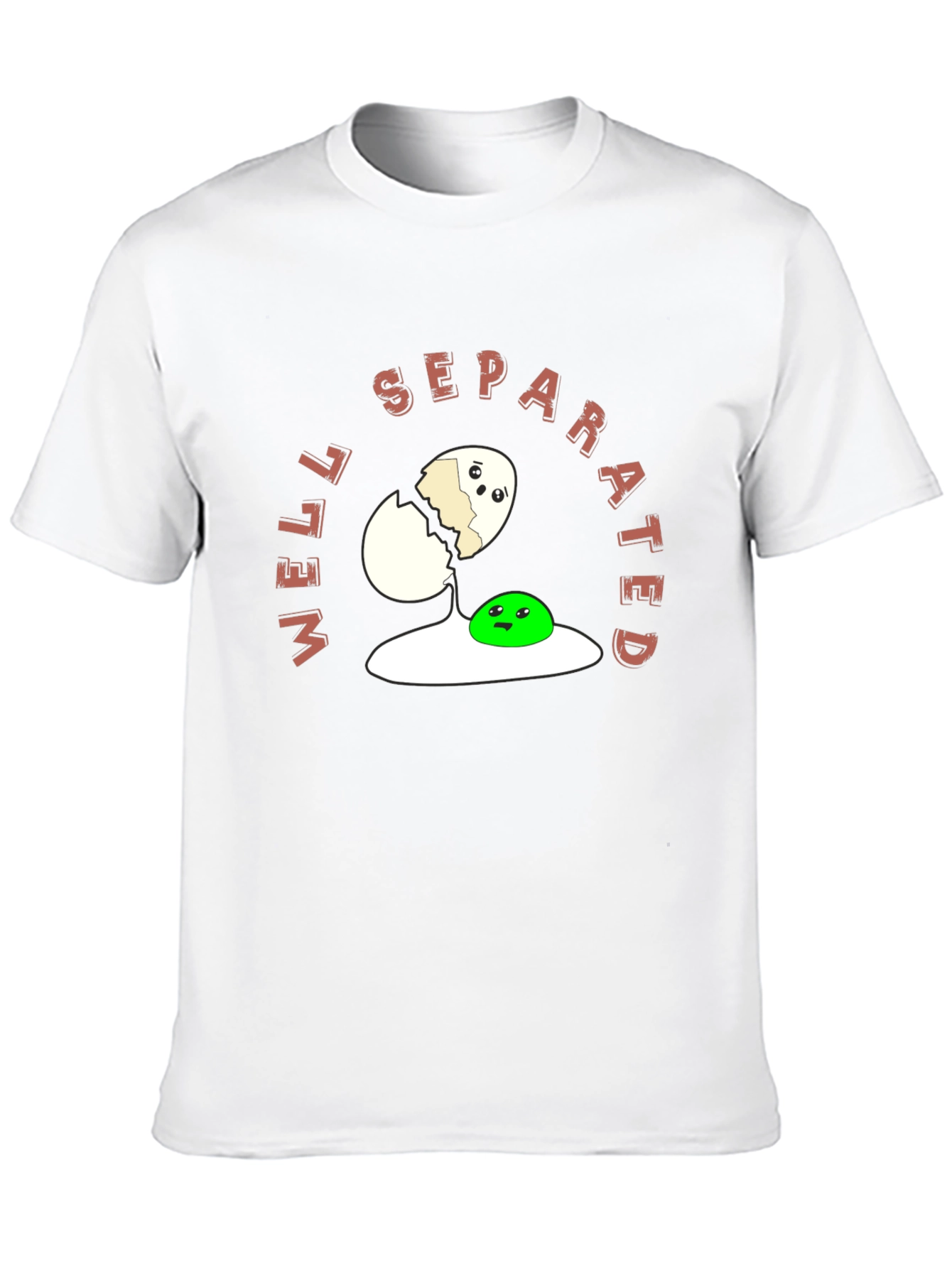 Black Well Separated Funny Egg T-Shirt view 10
