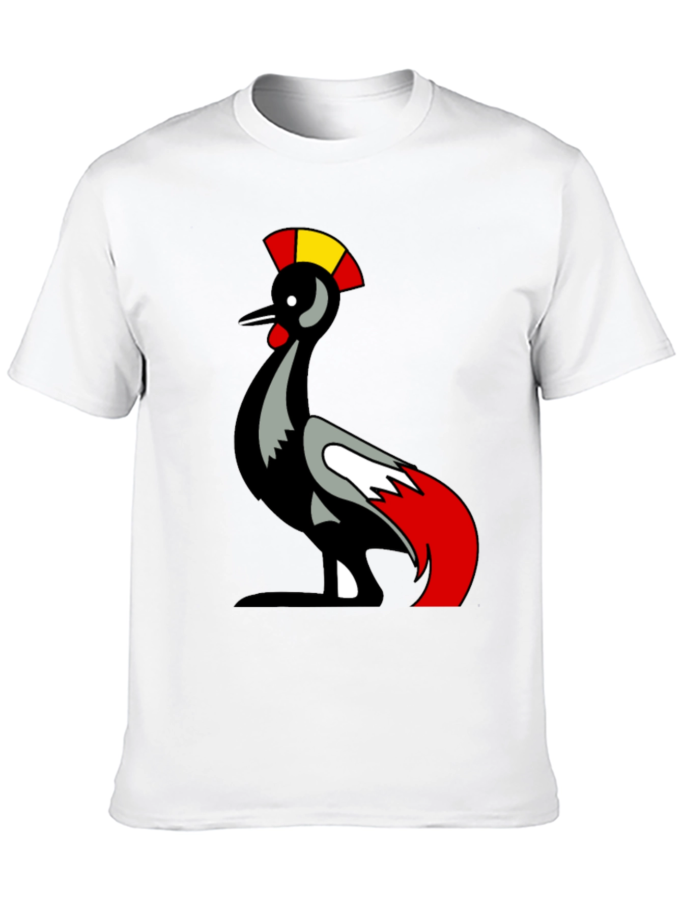 Black Unique Bird Graphic T-Shirt view 10