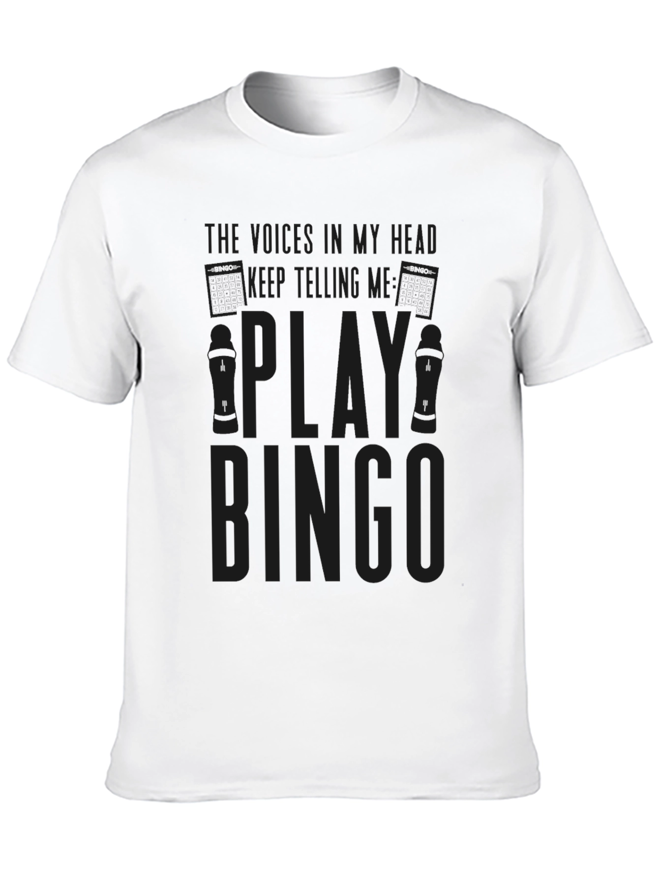 Black Play Bingo Graphic T-Shirt - Soft Cotton Tee view 10