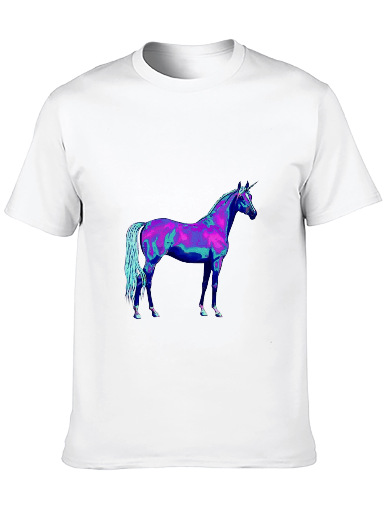 Black Unicorn Graphic Tee - Black Cotton Shirt view 10