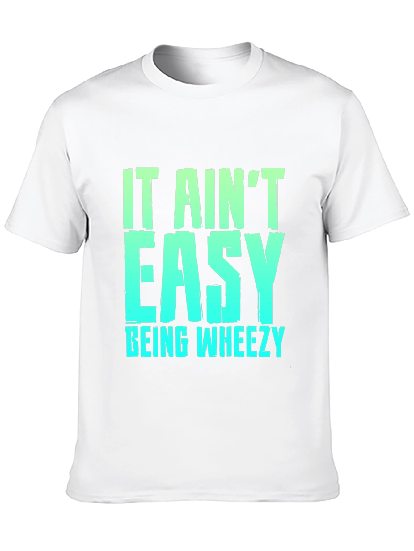 Black It Ain't Easy Being Wheezy Black Graphic T-Shirt view 10