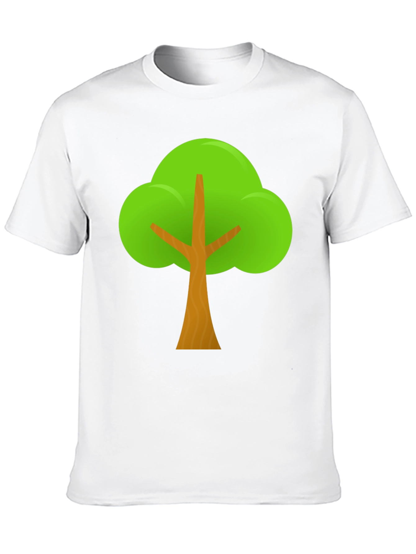 Black Cartoon Tree Graphic Tee - Black Casual T-Shirt view 10
