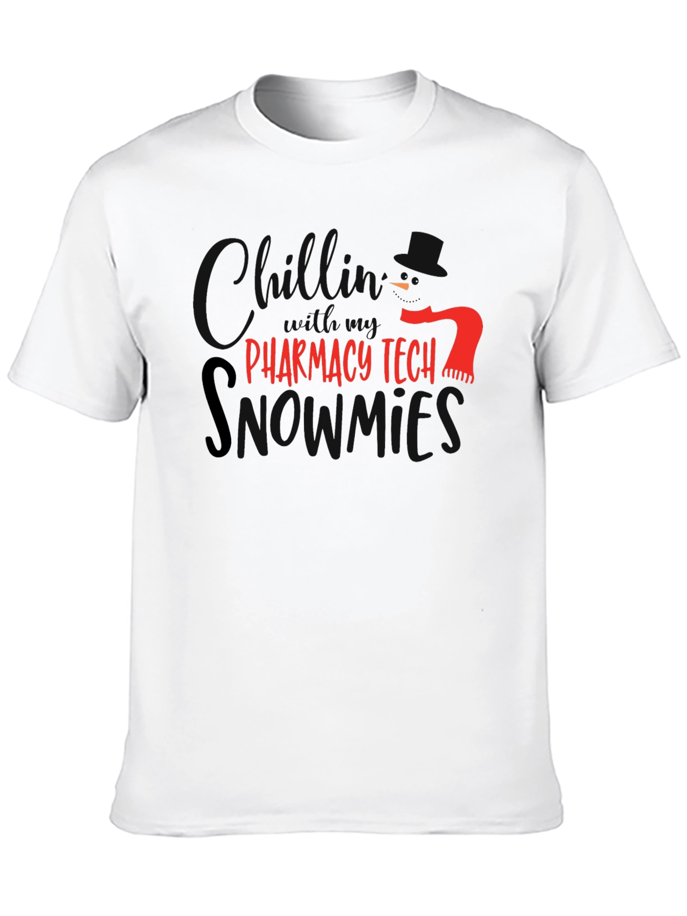 Black Pharmacy Tech Snowmies T-Shirt - Black view 10