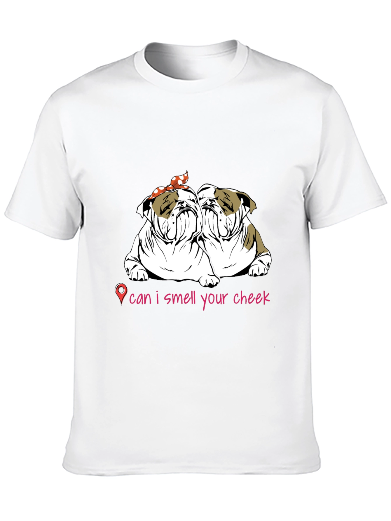 Black Bulldog Cheek Sniff T-Shirt: Cute Pet Lover Tee view 10
