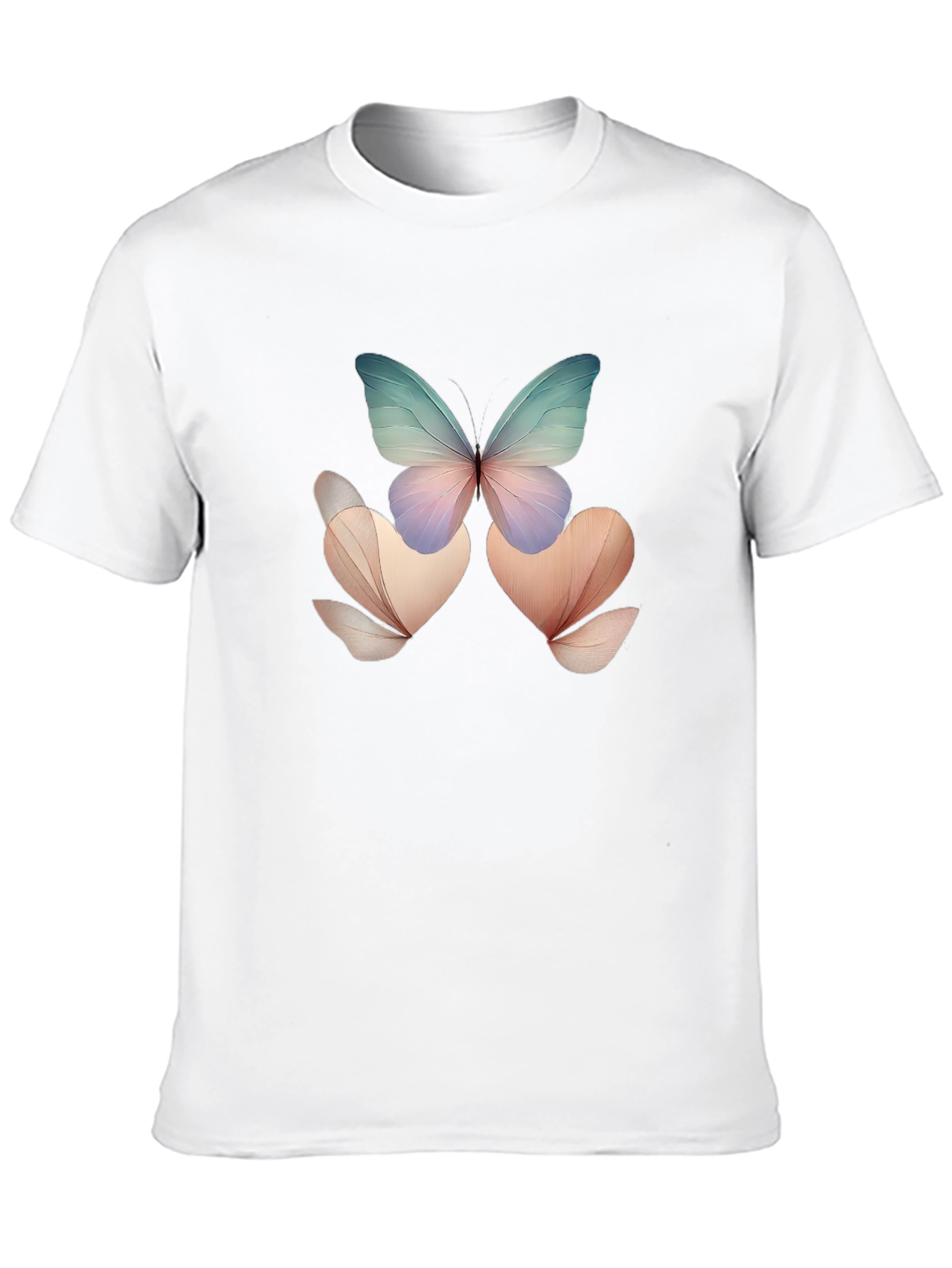Black Butterfly Floral Black T-Shirt view 10