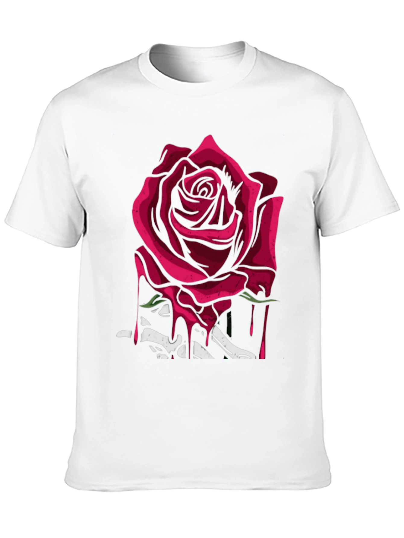 Black Rose & Bones Graphic Tee - Modern Edgy Style view 10