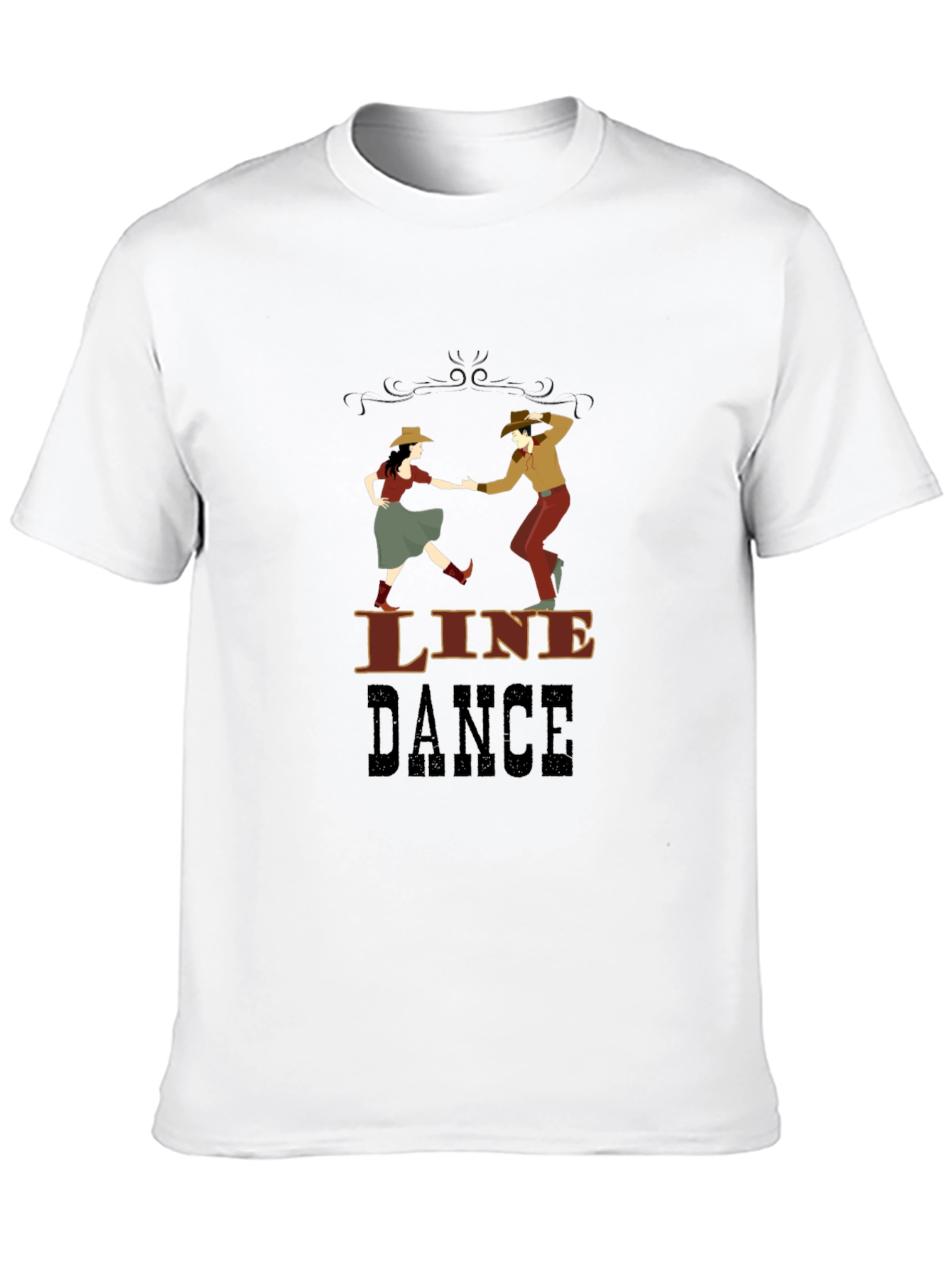Line Dance Graphic T-Shirt - Western Style Dancing Tee - 10