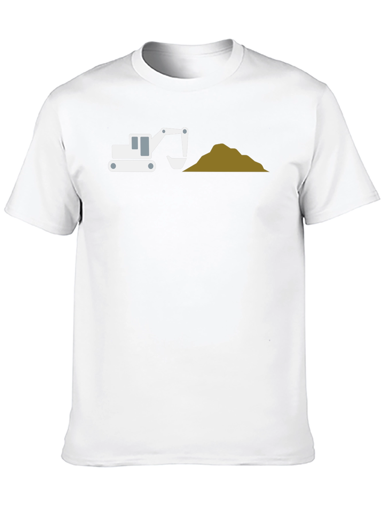 Black Excavator Graphic Tee - Black Cotton Blend view 10